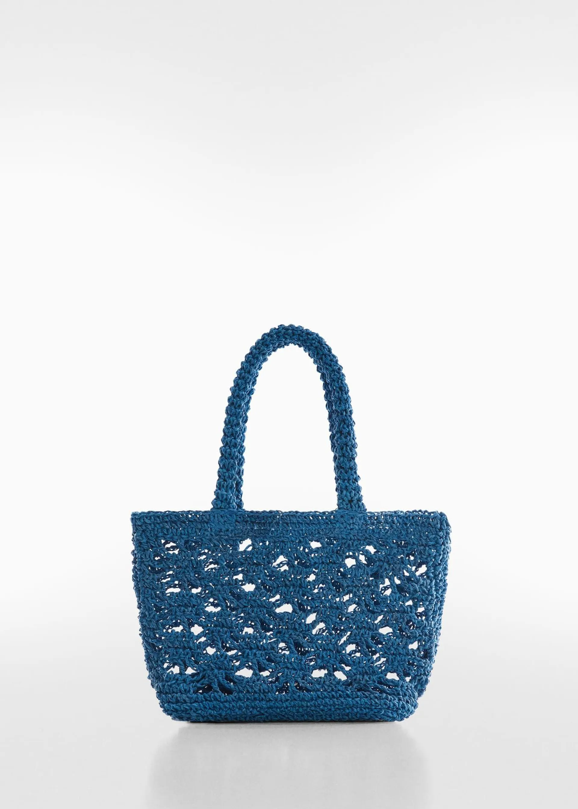 Double-handle raffia bag