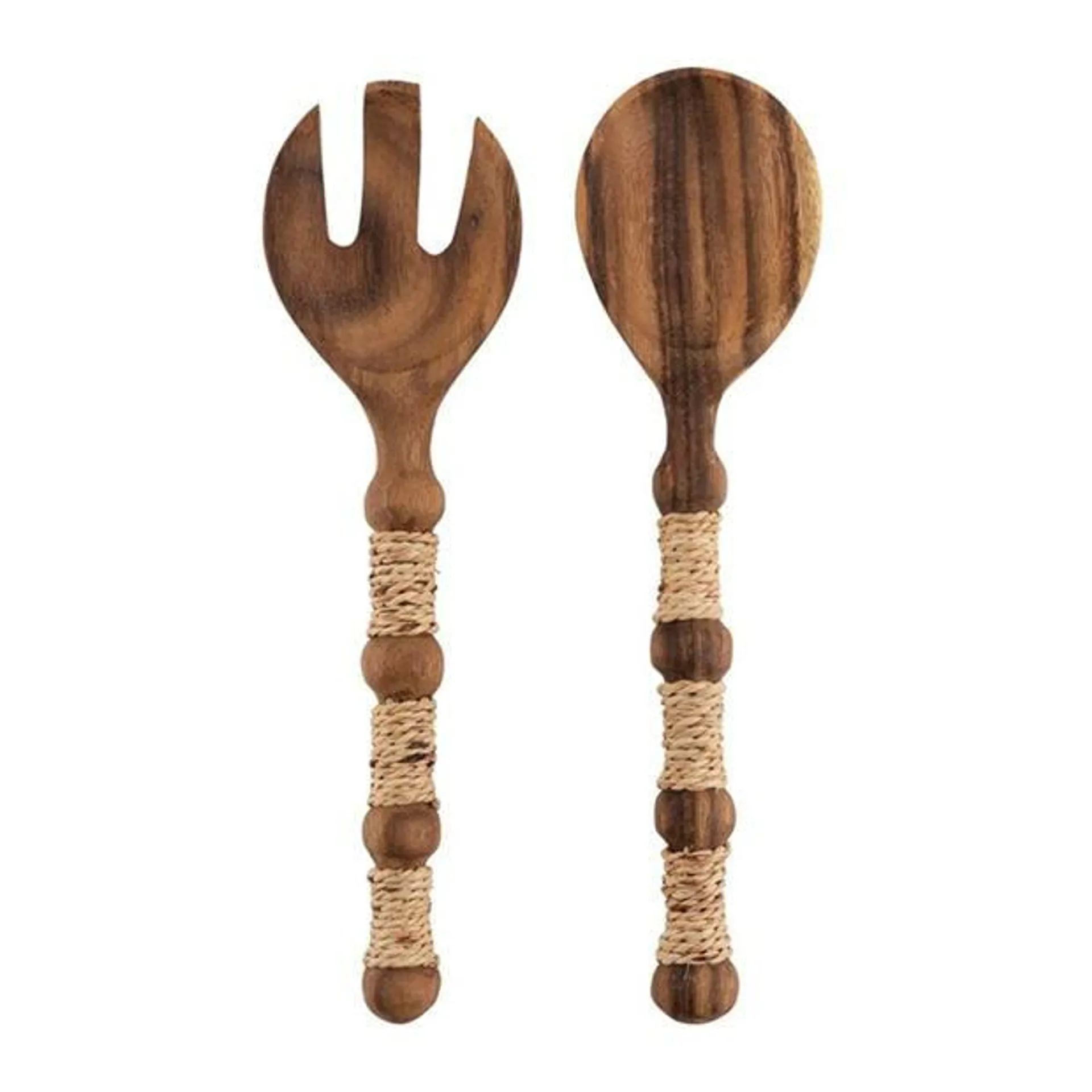 Global Explorer Explorer Bobble Jute Handle Salad Server