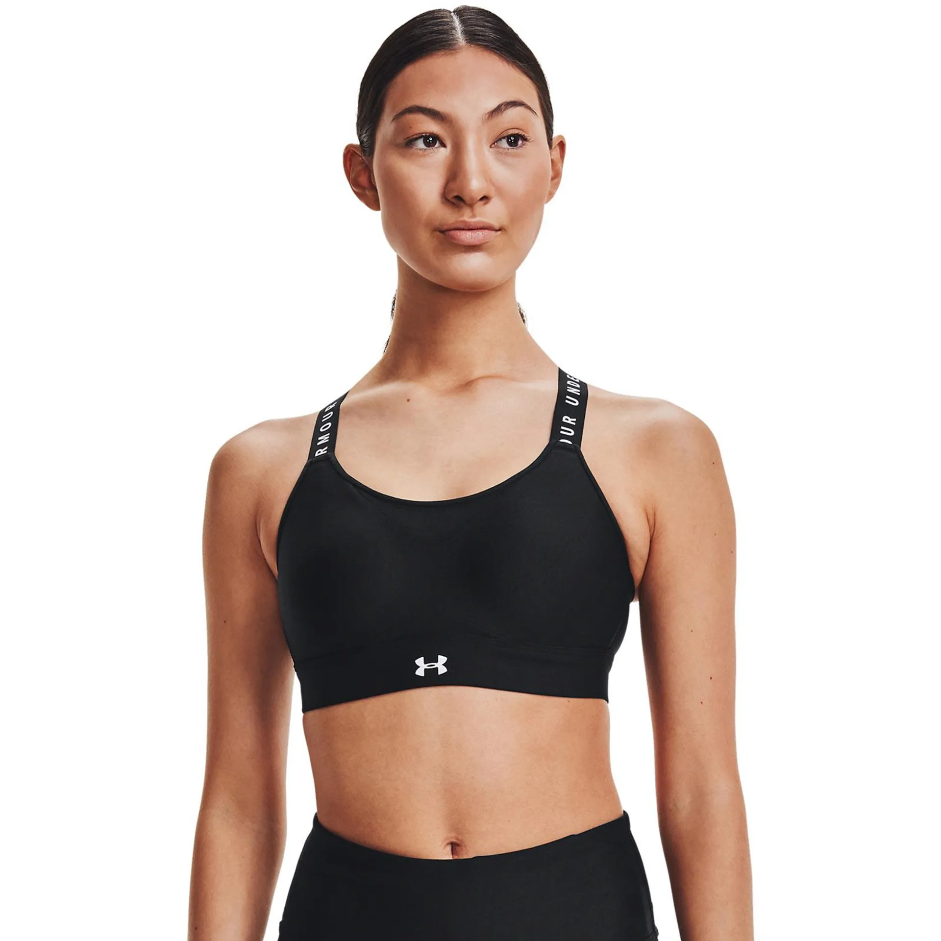 UA INFINITY HIGH BRA BLACK