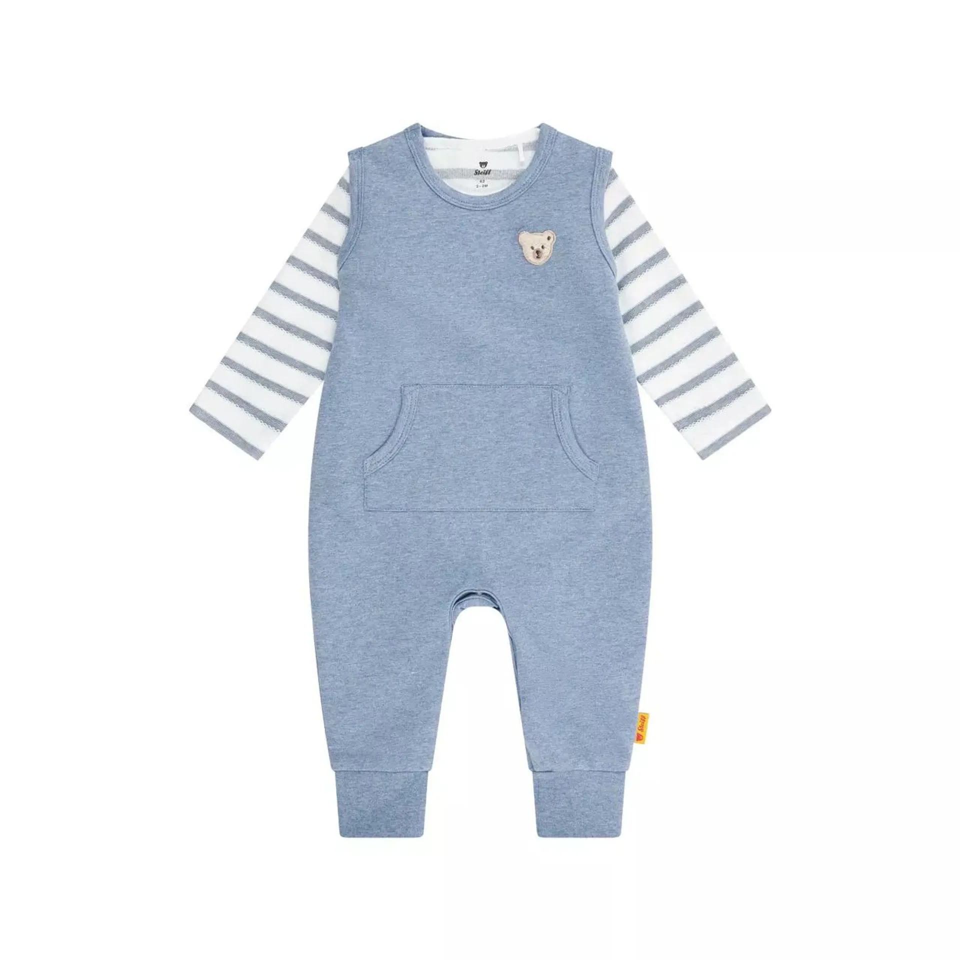 STEIFF Two-Piece Striped T-Shirt & Romper Set €55.00