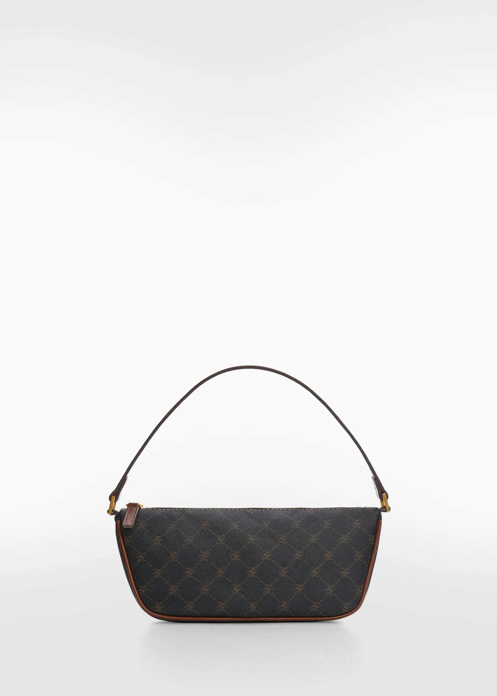 Shoulder bag with printed logo