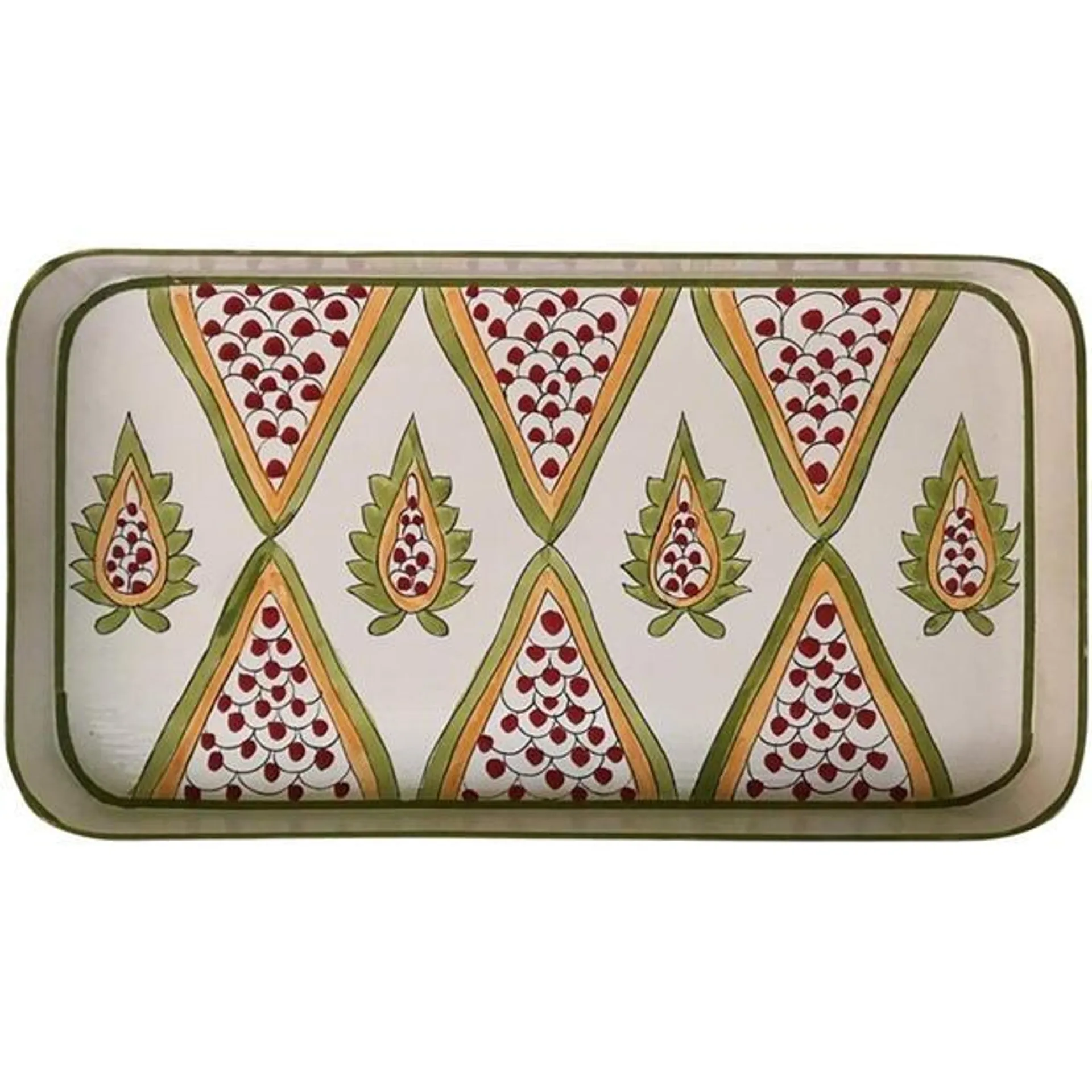 Persia Hand-Painted Iron Tray