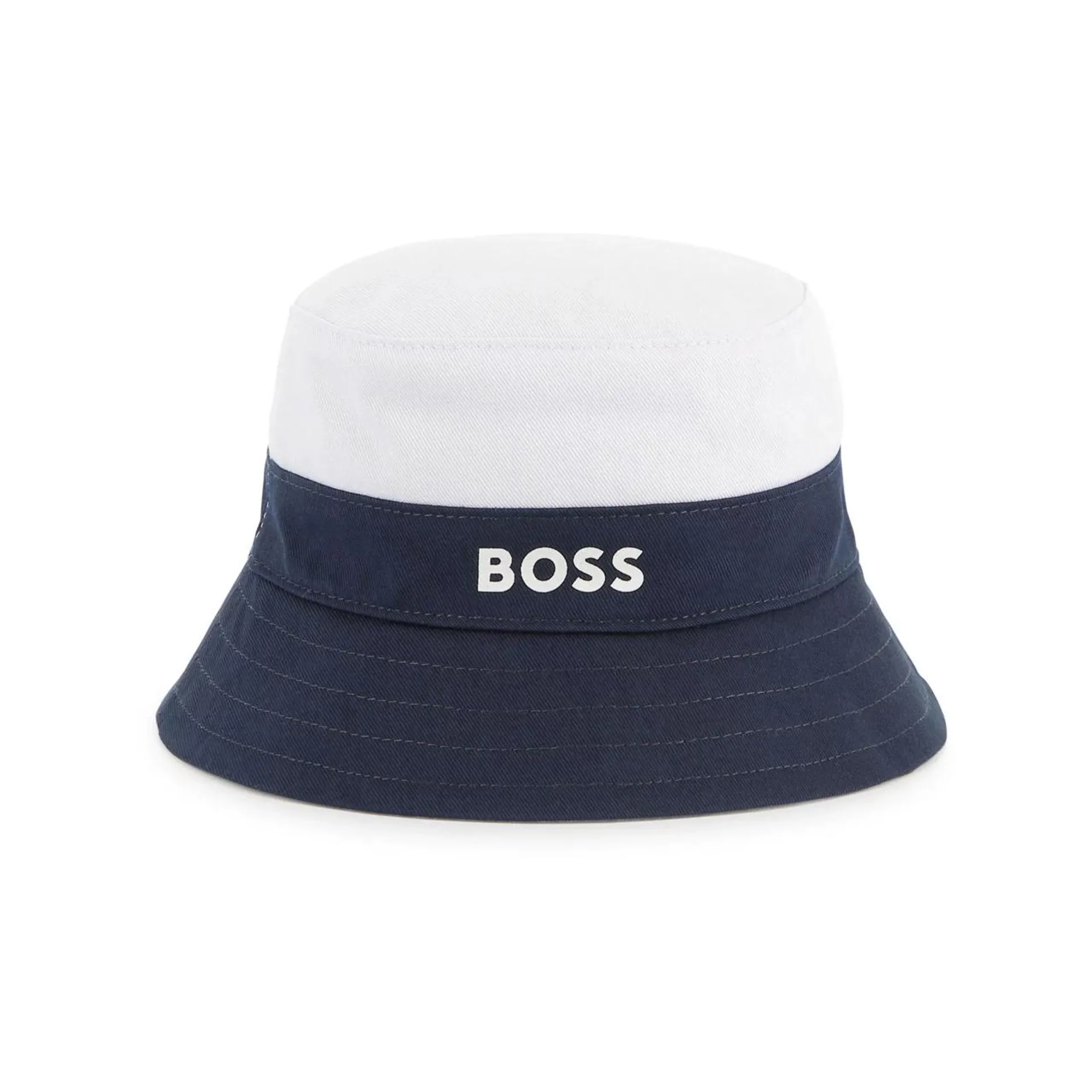 BOSS KIDS Logo Reversible Bucket Hat