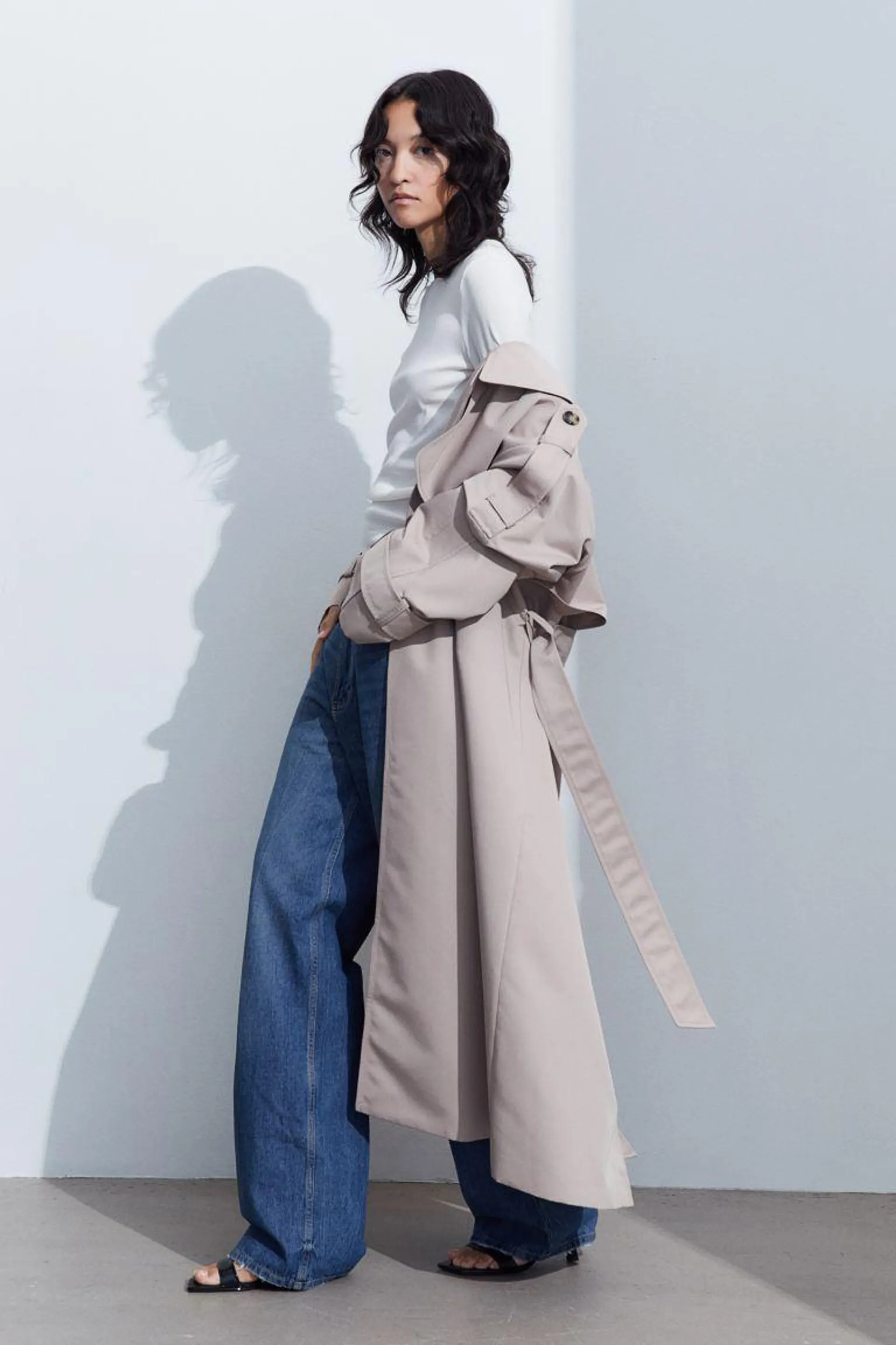 Ribbed long-sleeved top