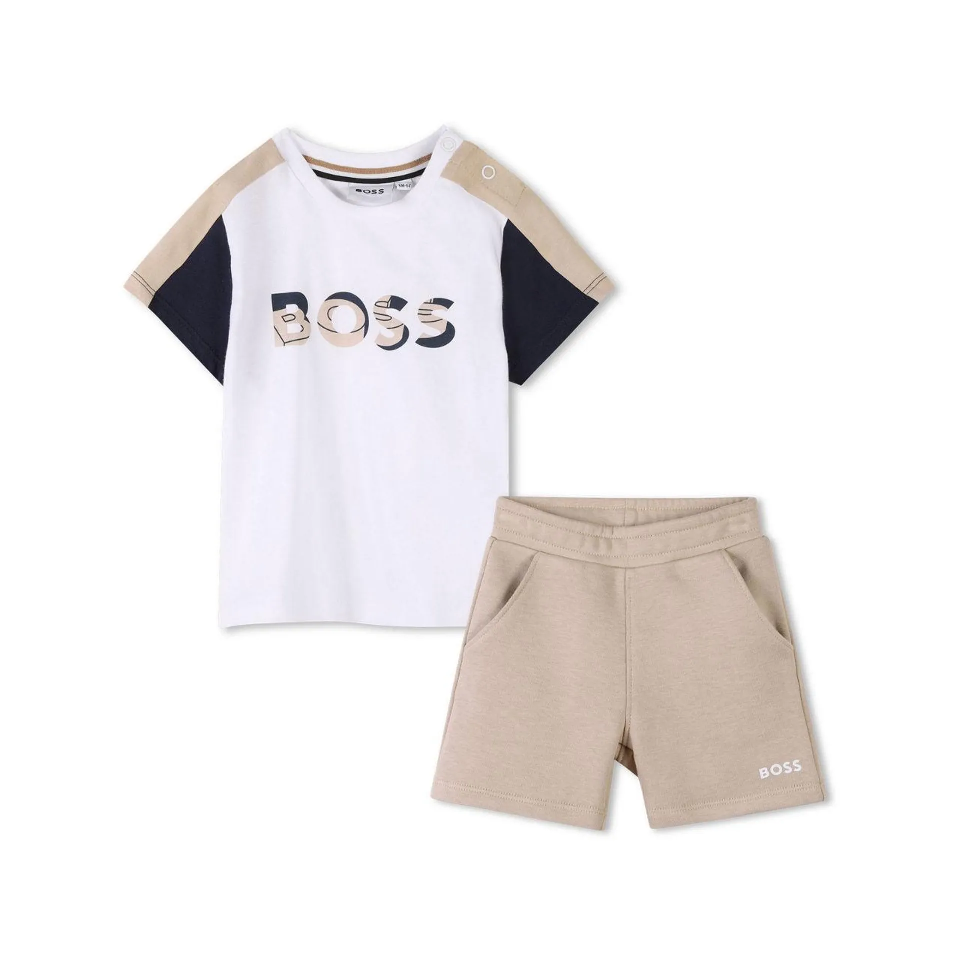 Logo Two-Piece Top & Shorts Set
