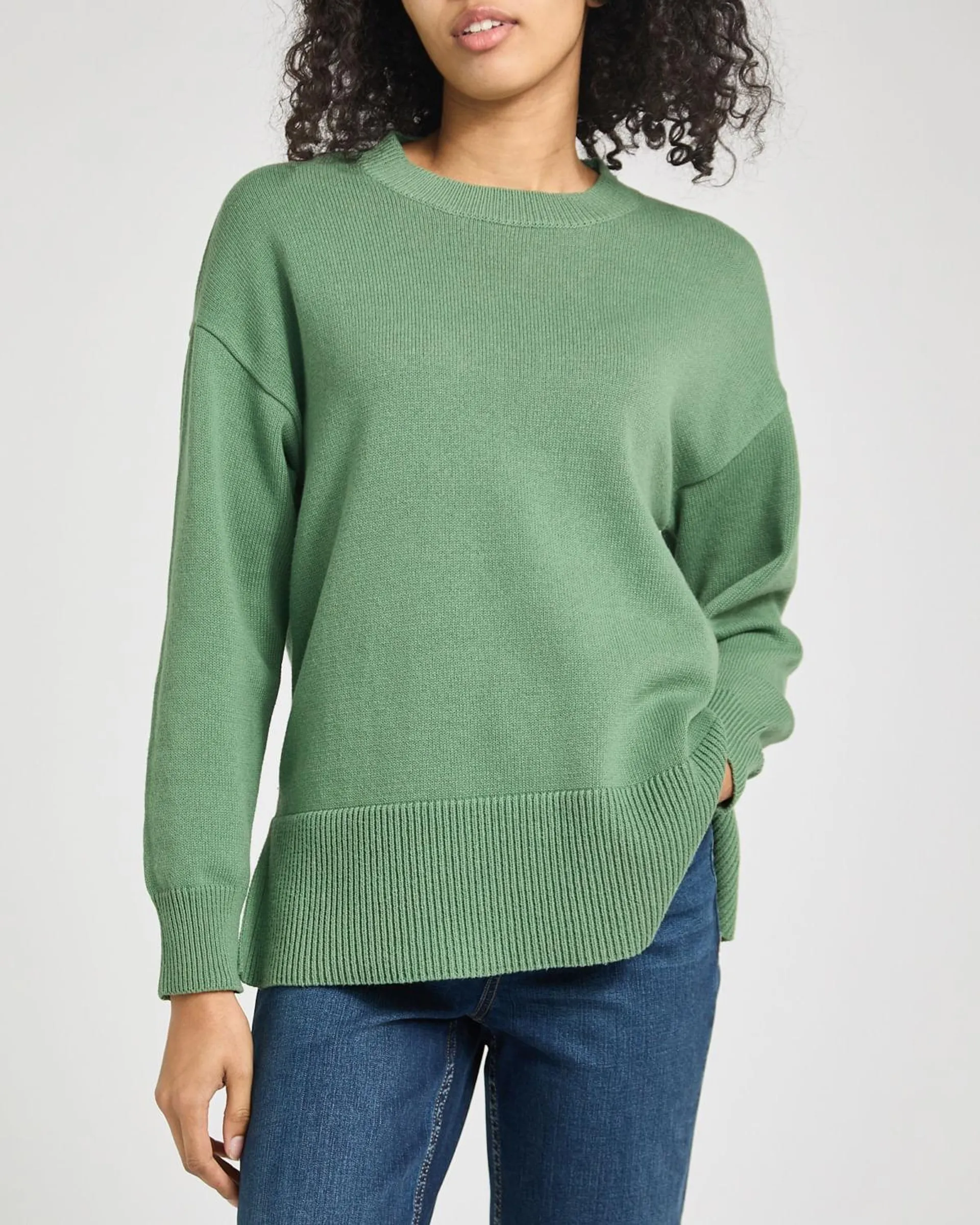 Cotton Crew Neck Jumper