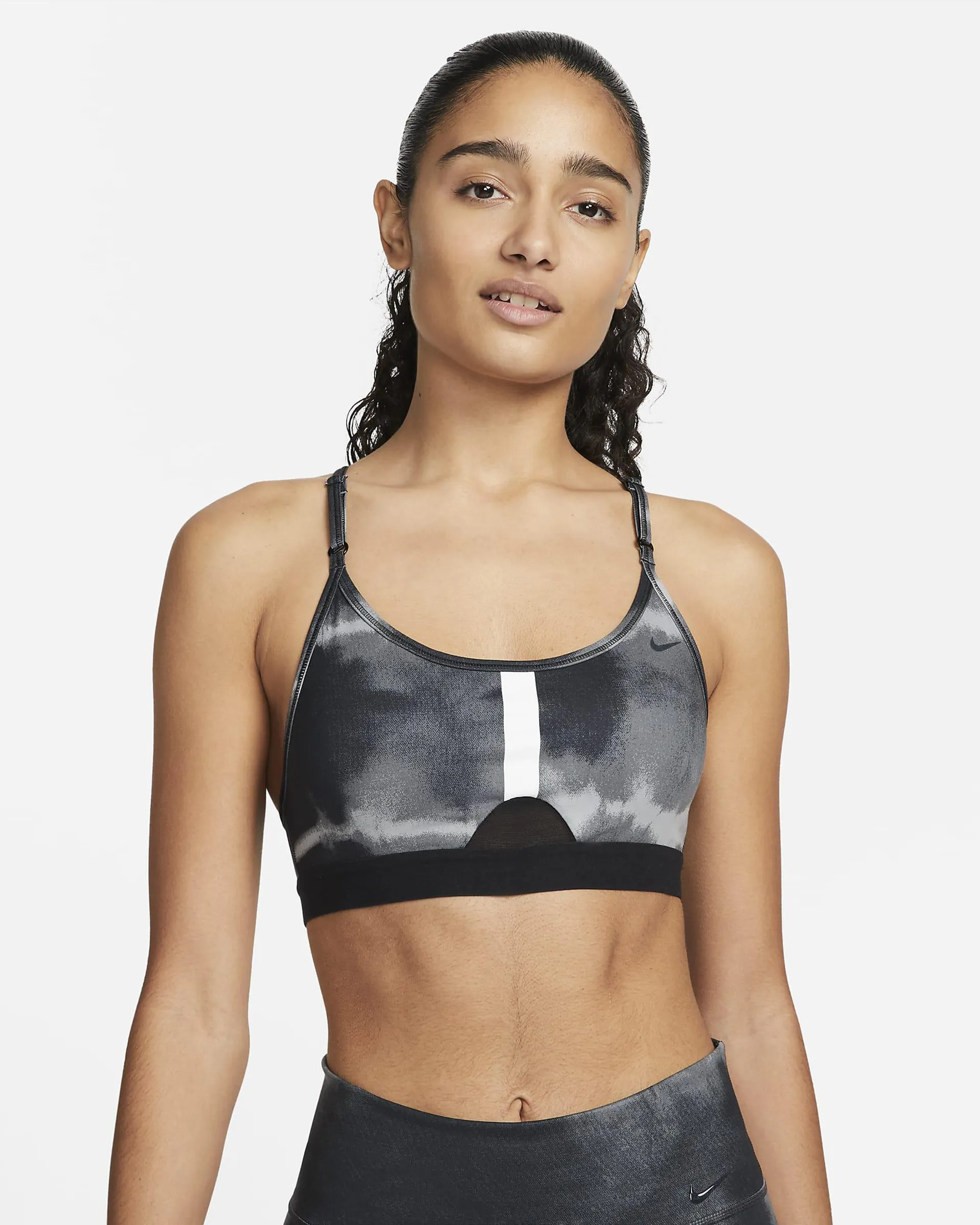 Women's Light-Support Padded All-Over Print Sports Bra