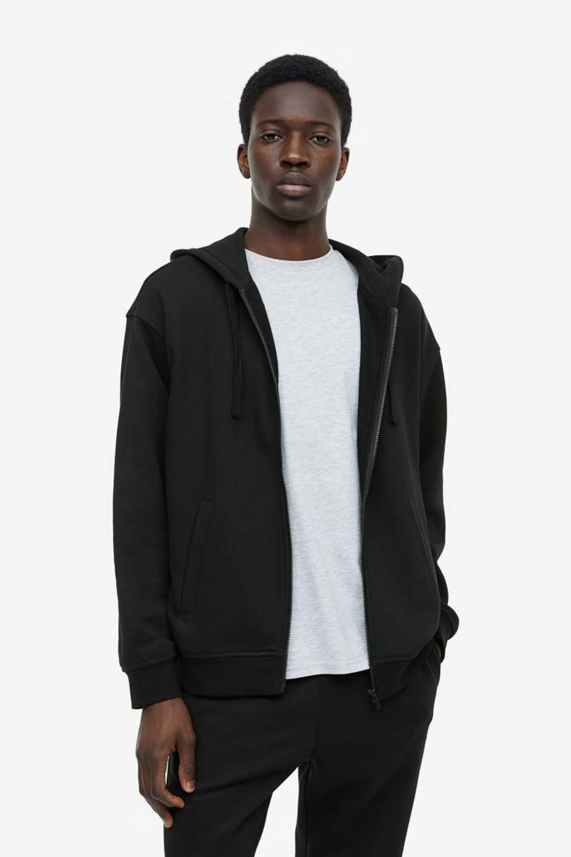 Relaxed Fit Zip-through hoodie