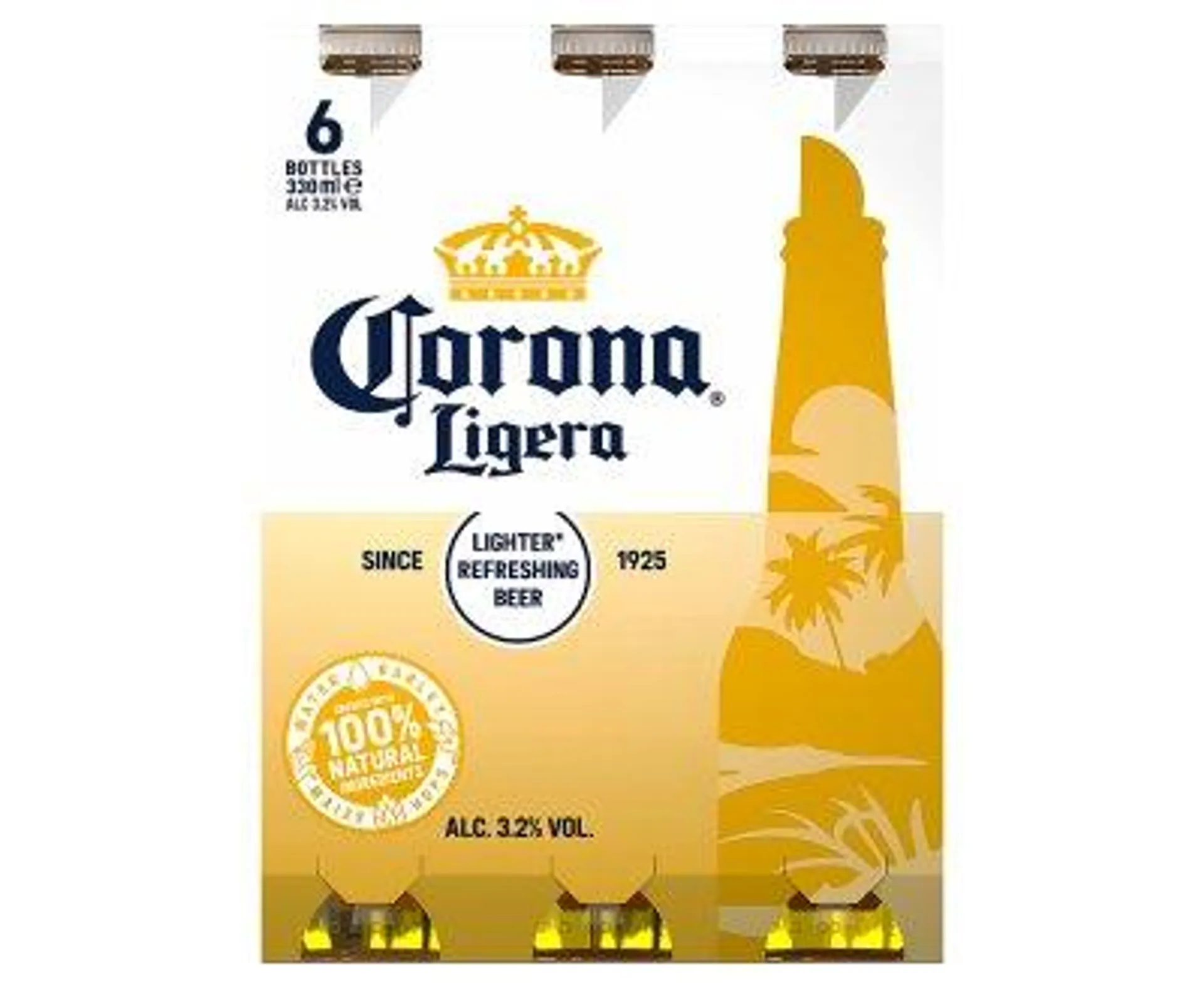 Corona Ligera Bot 355ml 6Pk 3.2%
