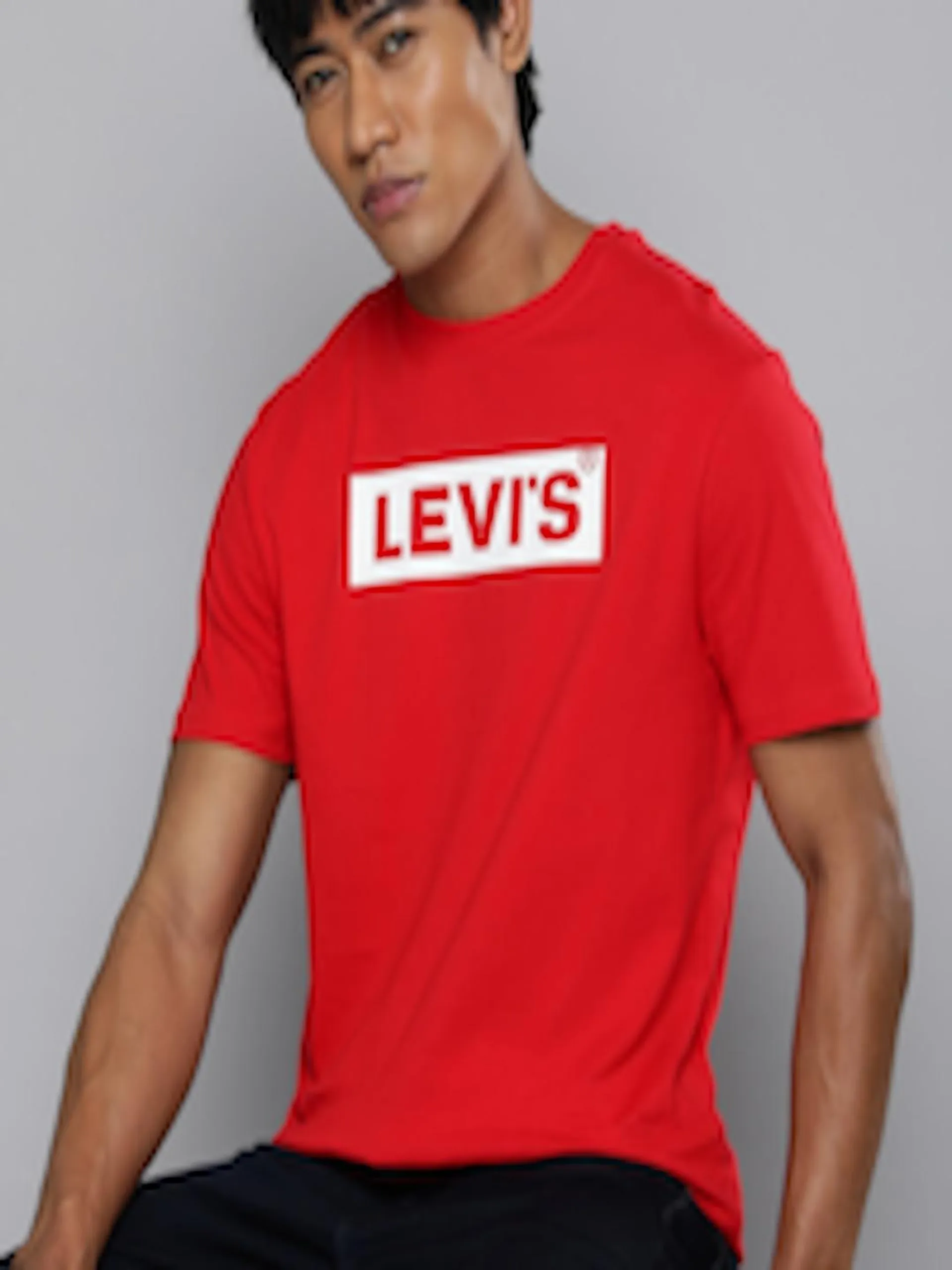 Pure Cotton Brand Logo Printed Slim Fit T-shirt