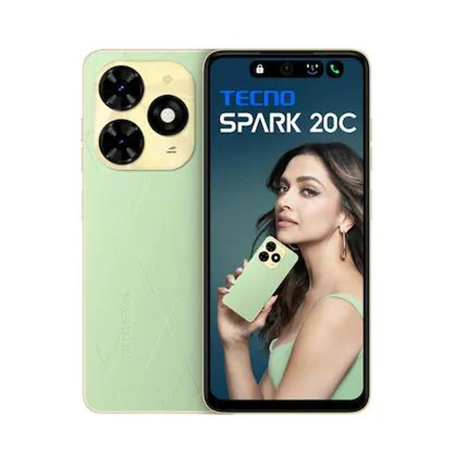 TECNO SPARK 20C 128 GB, 8 GB RAM, Mobile Phone, Magic Skin Green