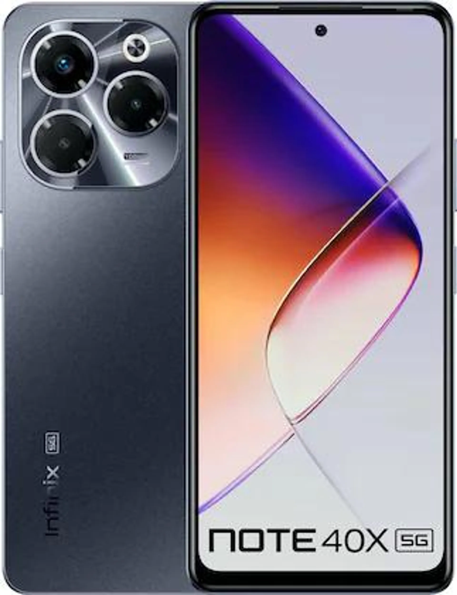 Infinix Note 40X 5G, 12GB RAM, 256GB ROM, Starlit Black, Smartphone