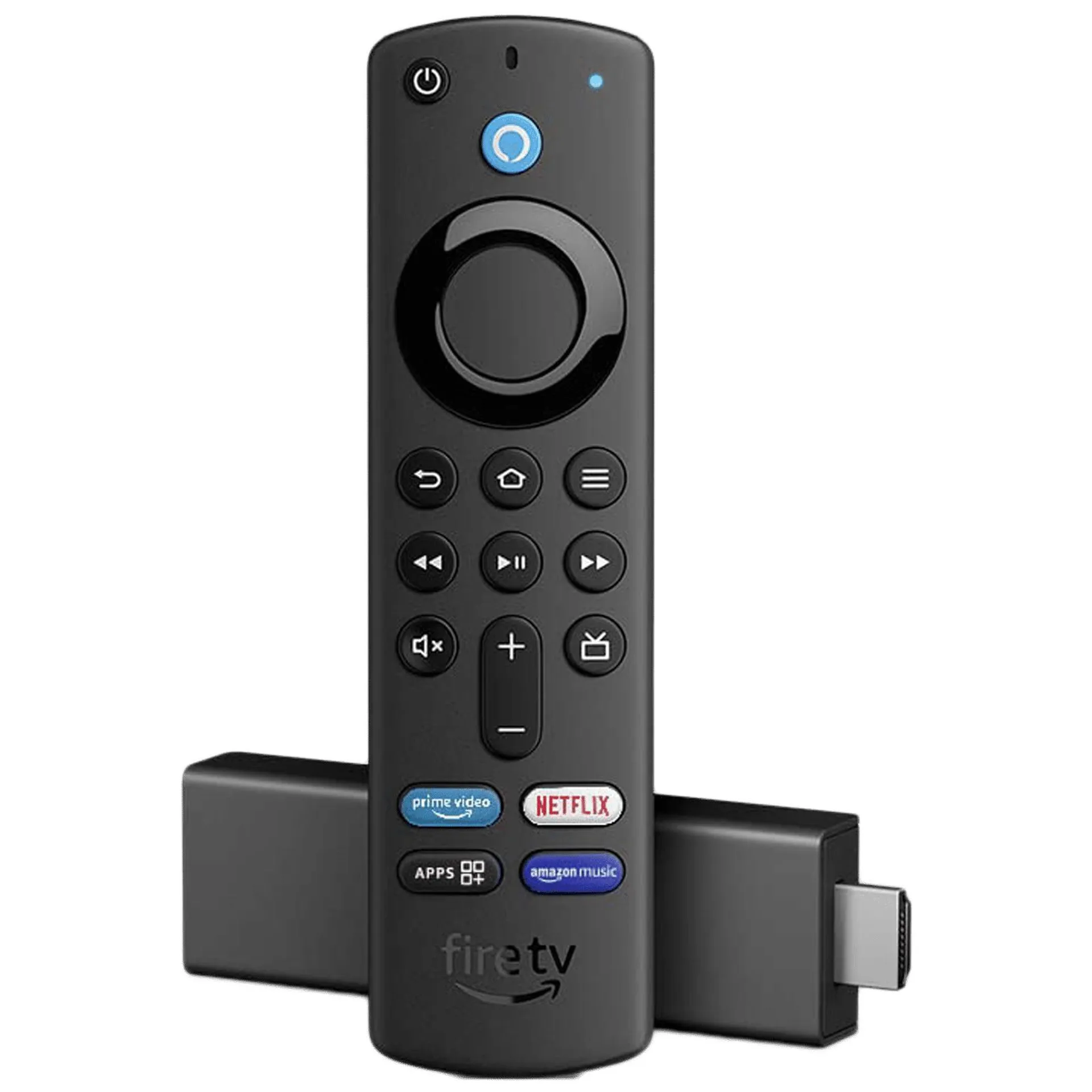 amazon Fire TV Stick 4K with Alexa Voice Remote 3rd Gen (Dolby Vision and Atmos Support, B08XVZRR21, Black)