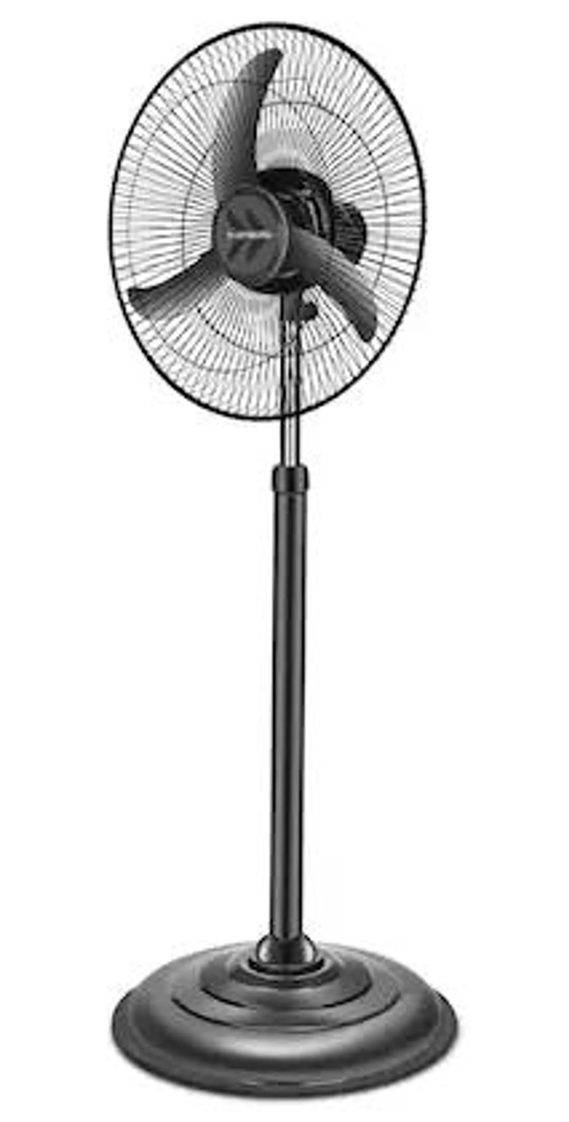 Longway Bolt Black Pedestal Fan, P1 400 mm, Ultra High Speed, 3 Blade, Decorative Star Rated (Black, Pack of 1)