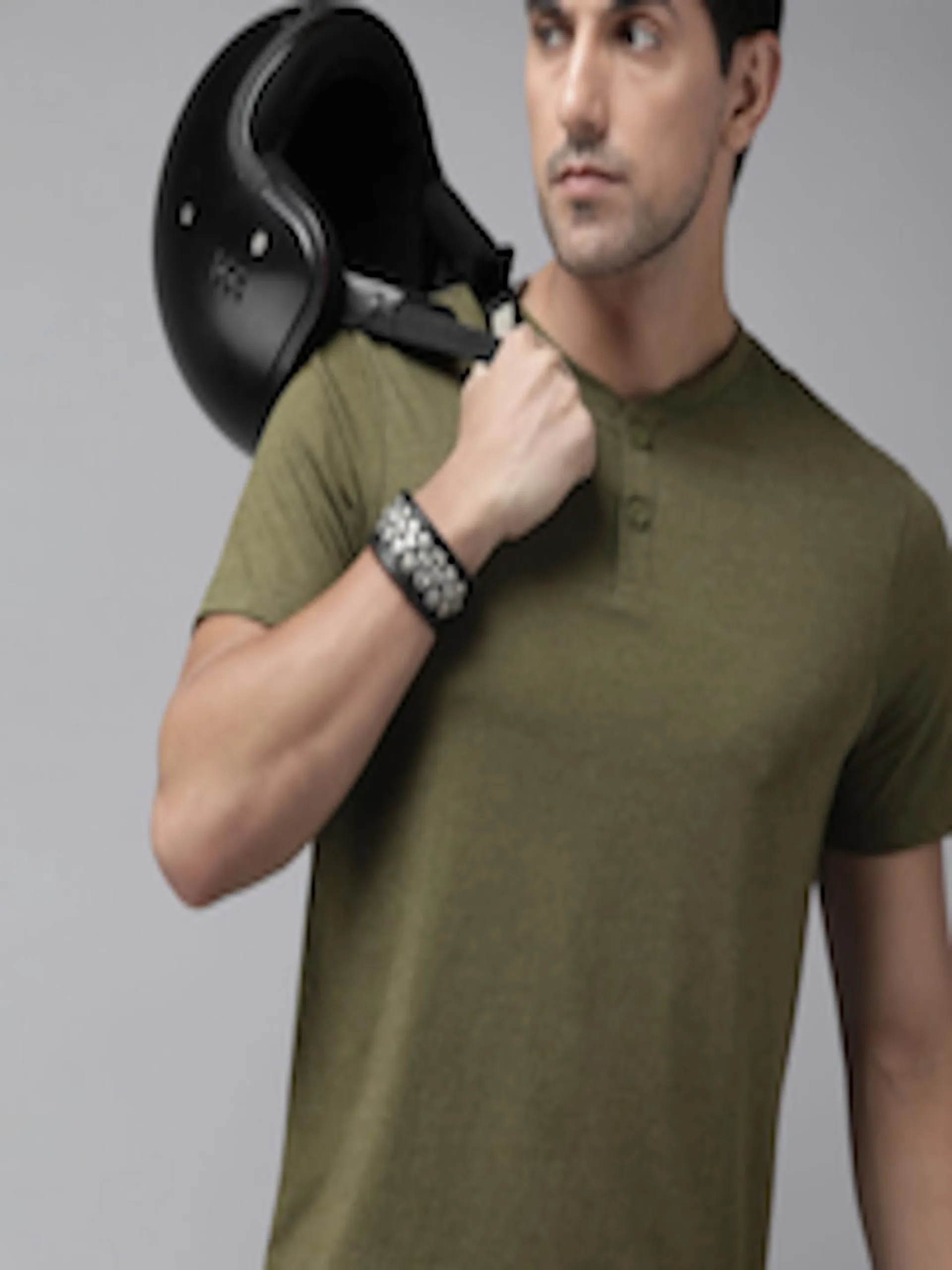 The Life Co. Henley Neck T-shirt
