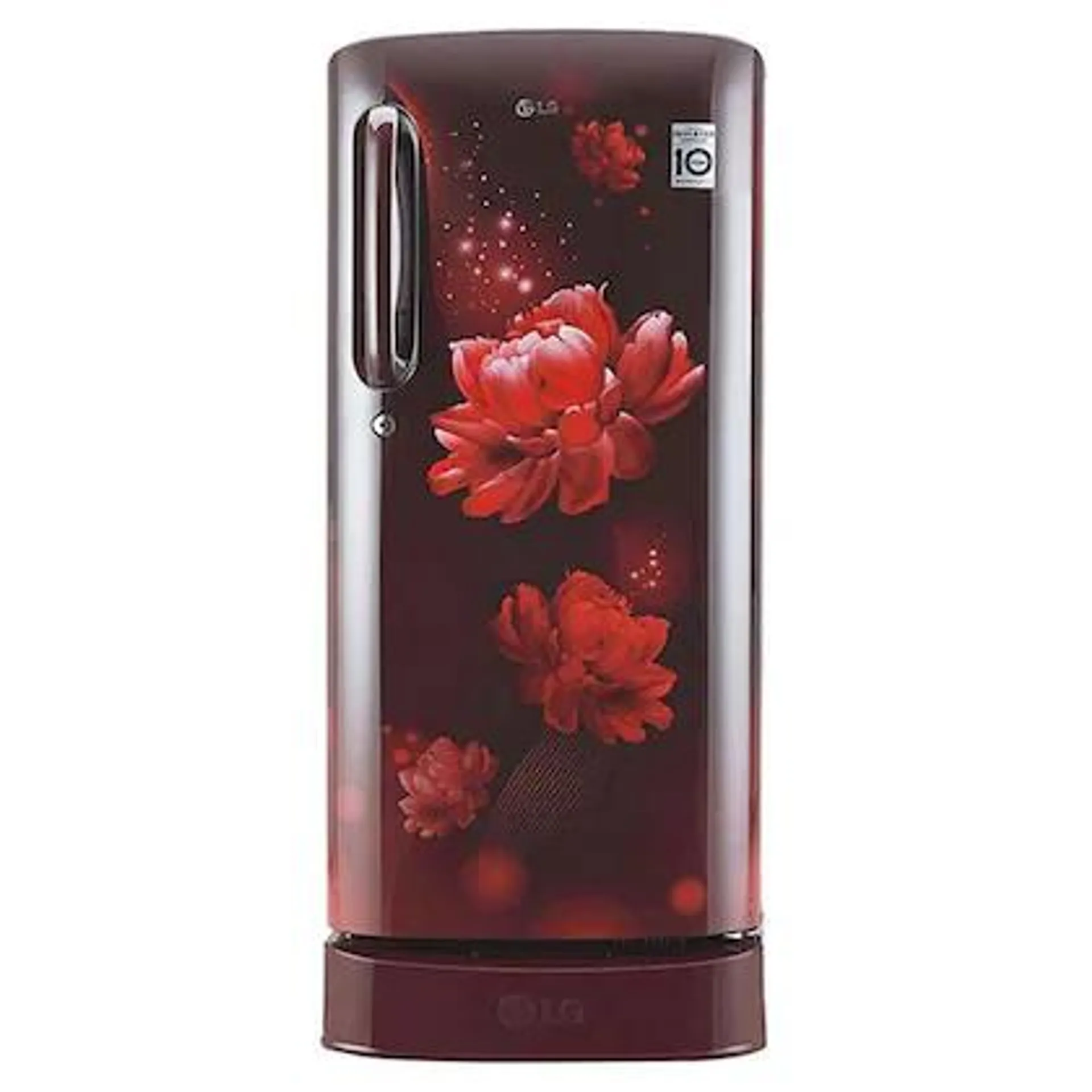 LG 185 litres 5 Star Direct Cool Single Door Refrigerator, Scarlet Charm GL-D201ASCU