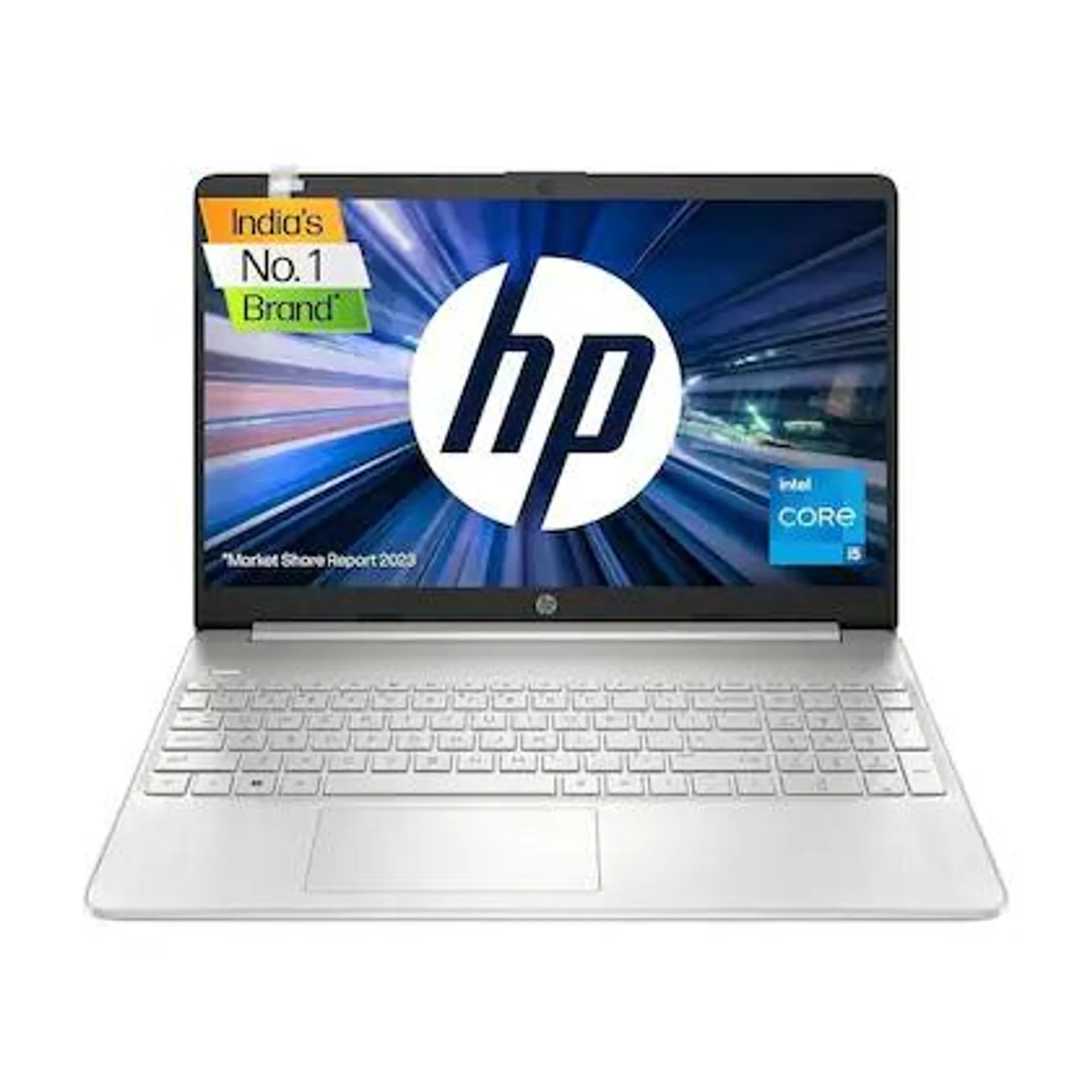 HP 15s-fr5007TU Laptop with Fast Charge(12th Gen Intel Core i5-1235U/8GB RAM/512GB SSD/Iris Xe Graphics/Windows 11 Home/MSO/FHD), 39.6 cm (15.6 Inch), Natural Silver