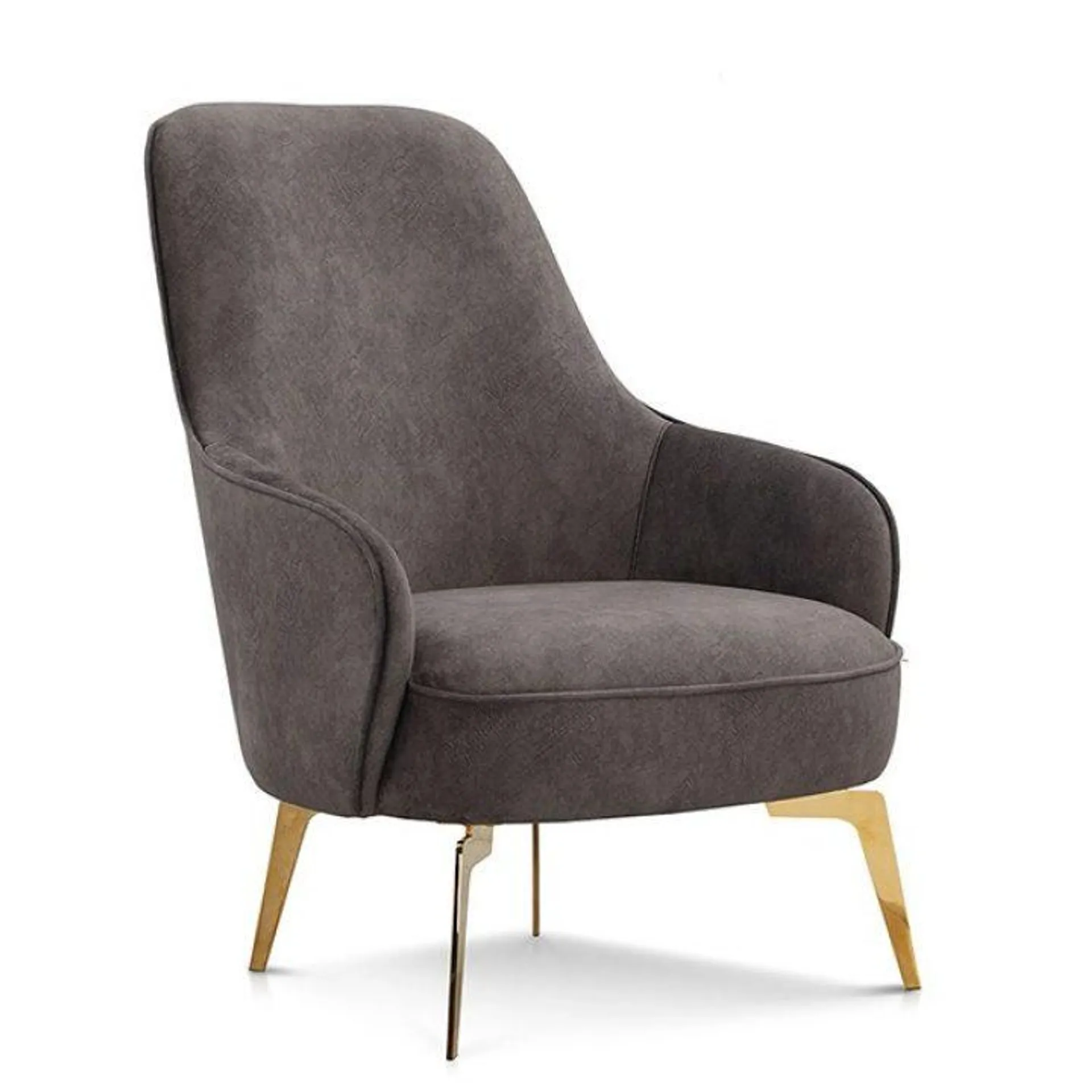 Lorenzo Fabric Accent Chair Grey