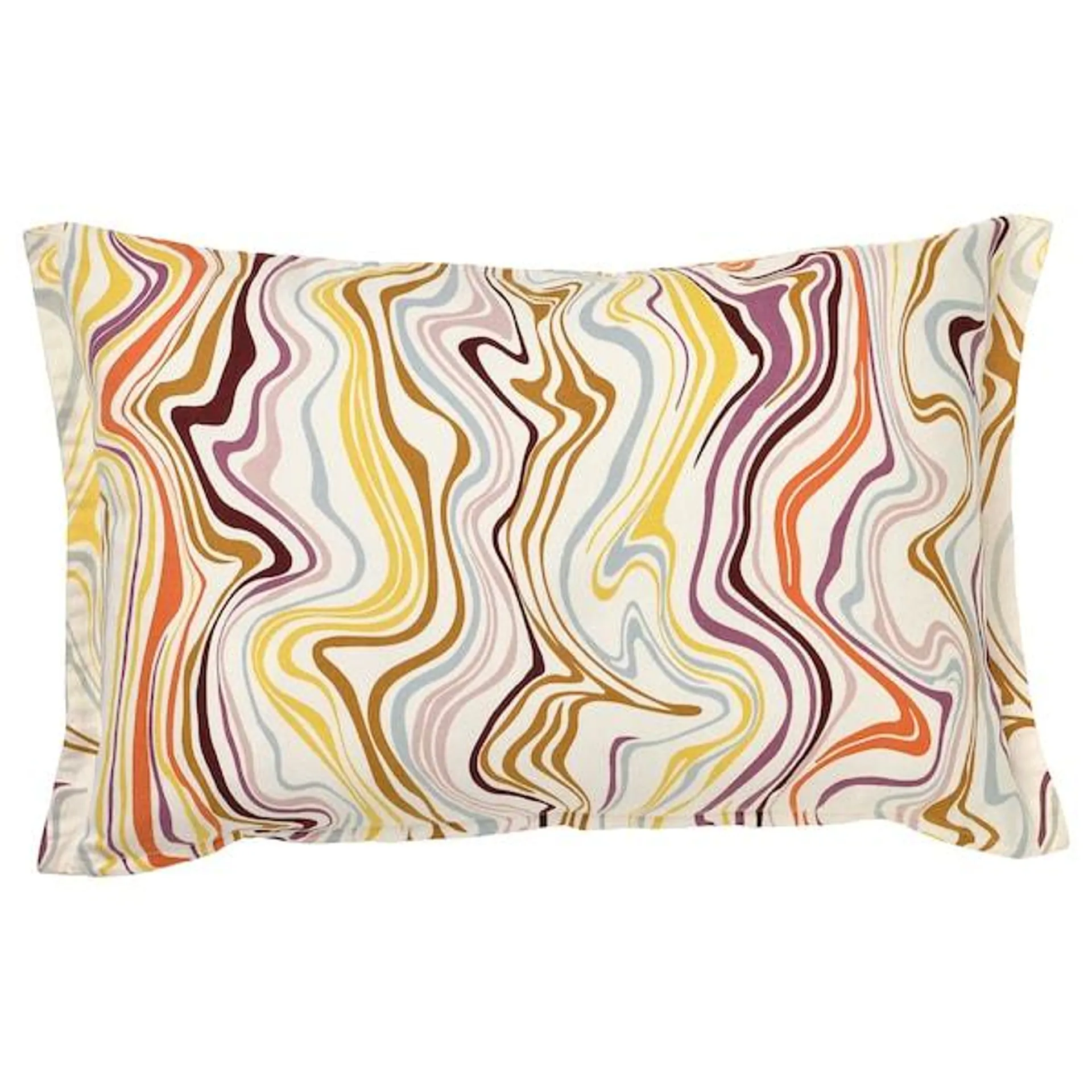 Cushion cover, off-white/multicolour,