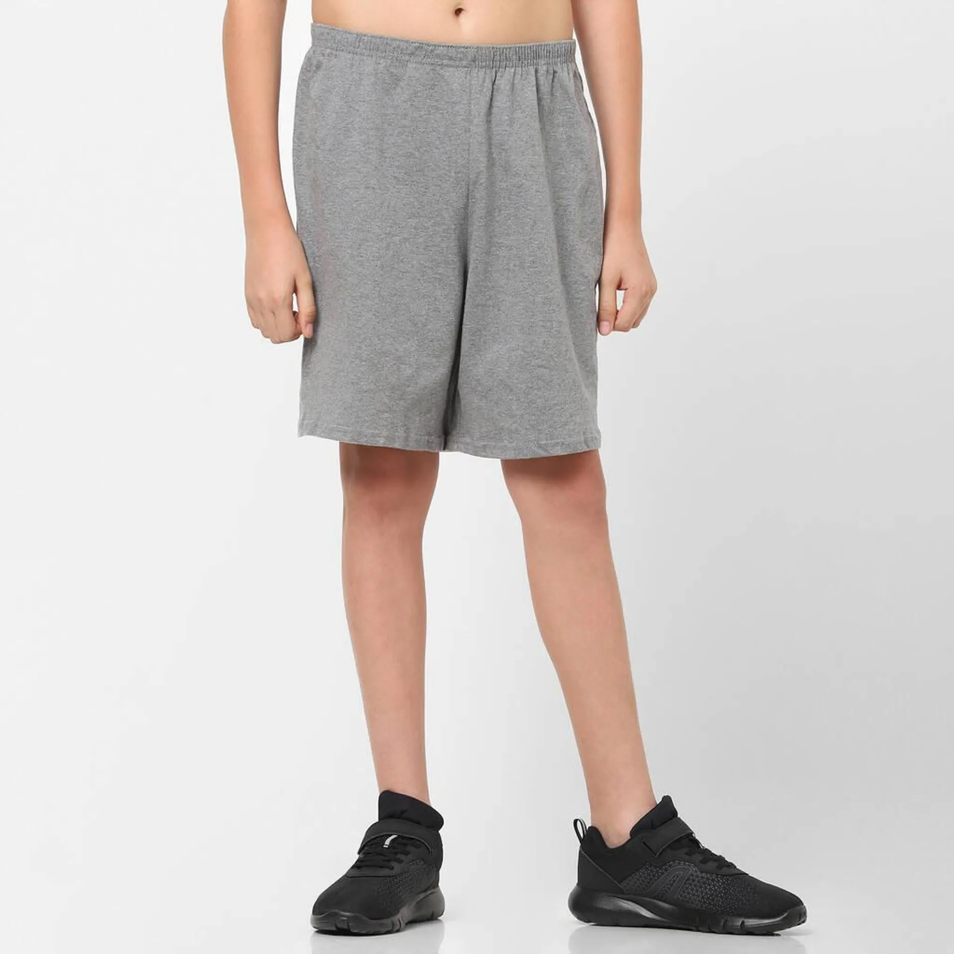 Boys' Cotton Shorts - Grey