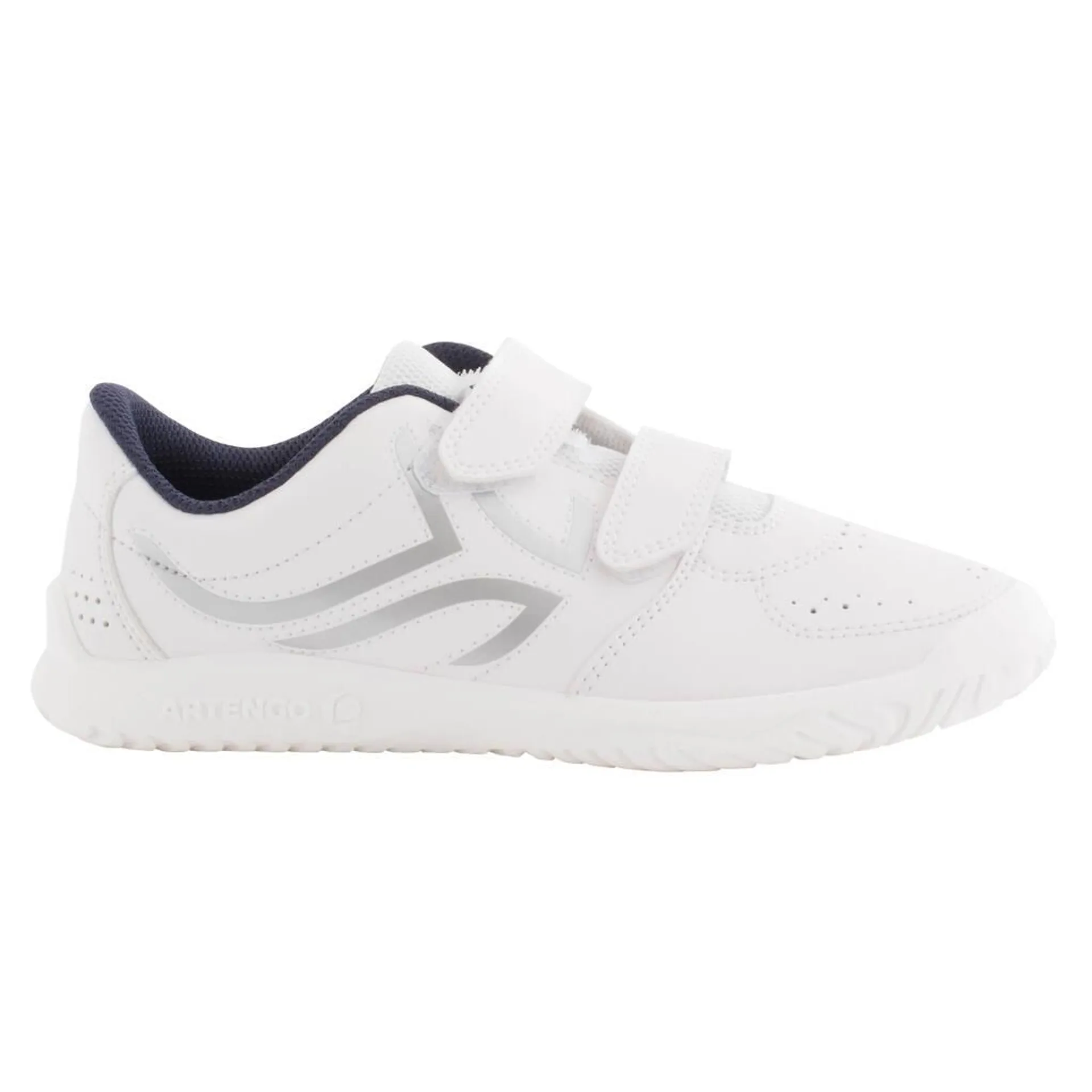 Kids Tennis Non-Marking Velcro Shoe - White