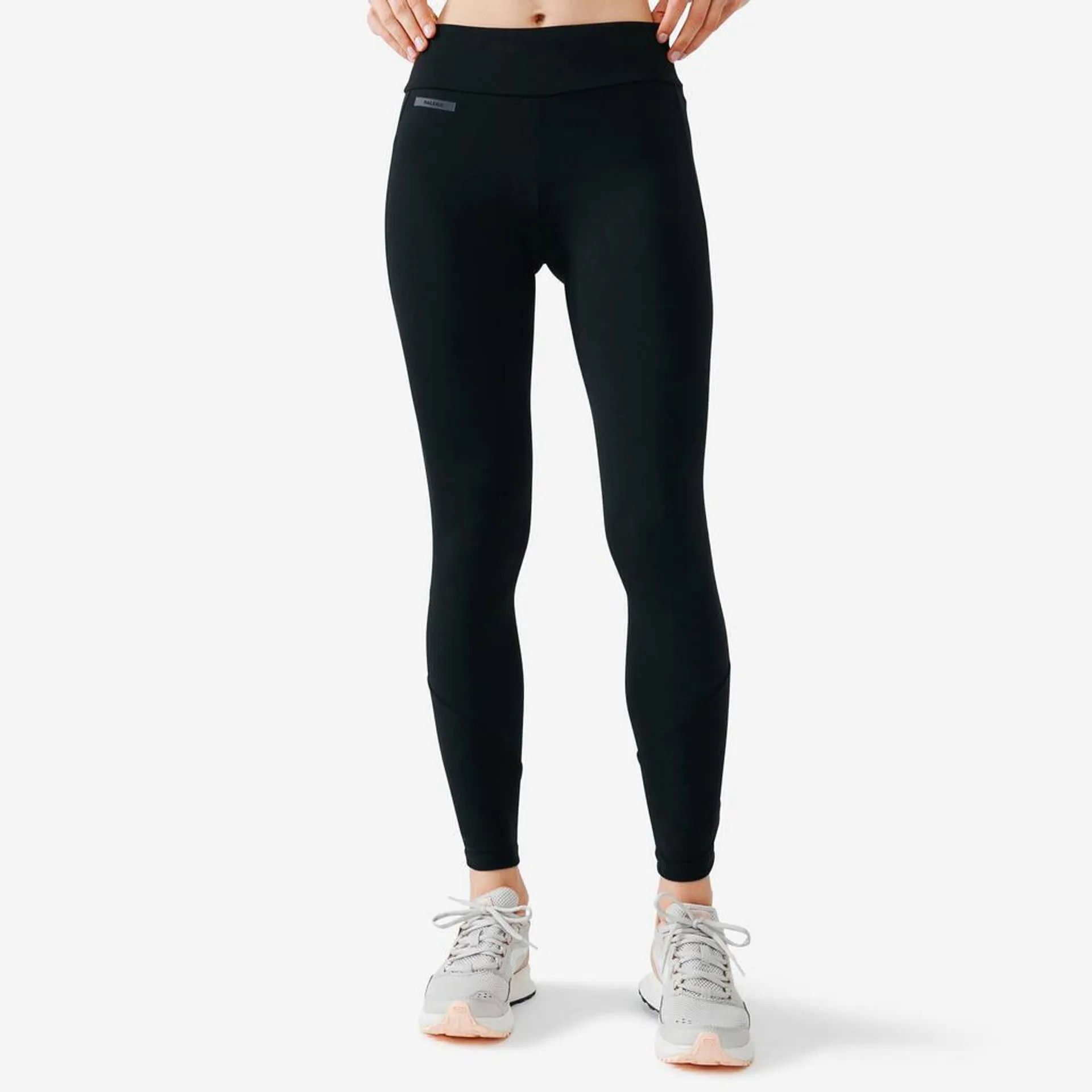 Women Running Leggings Warm - black