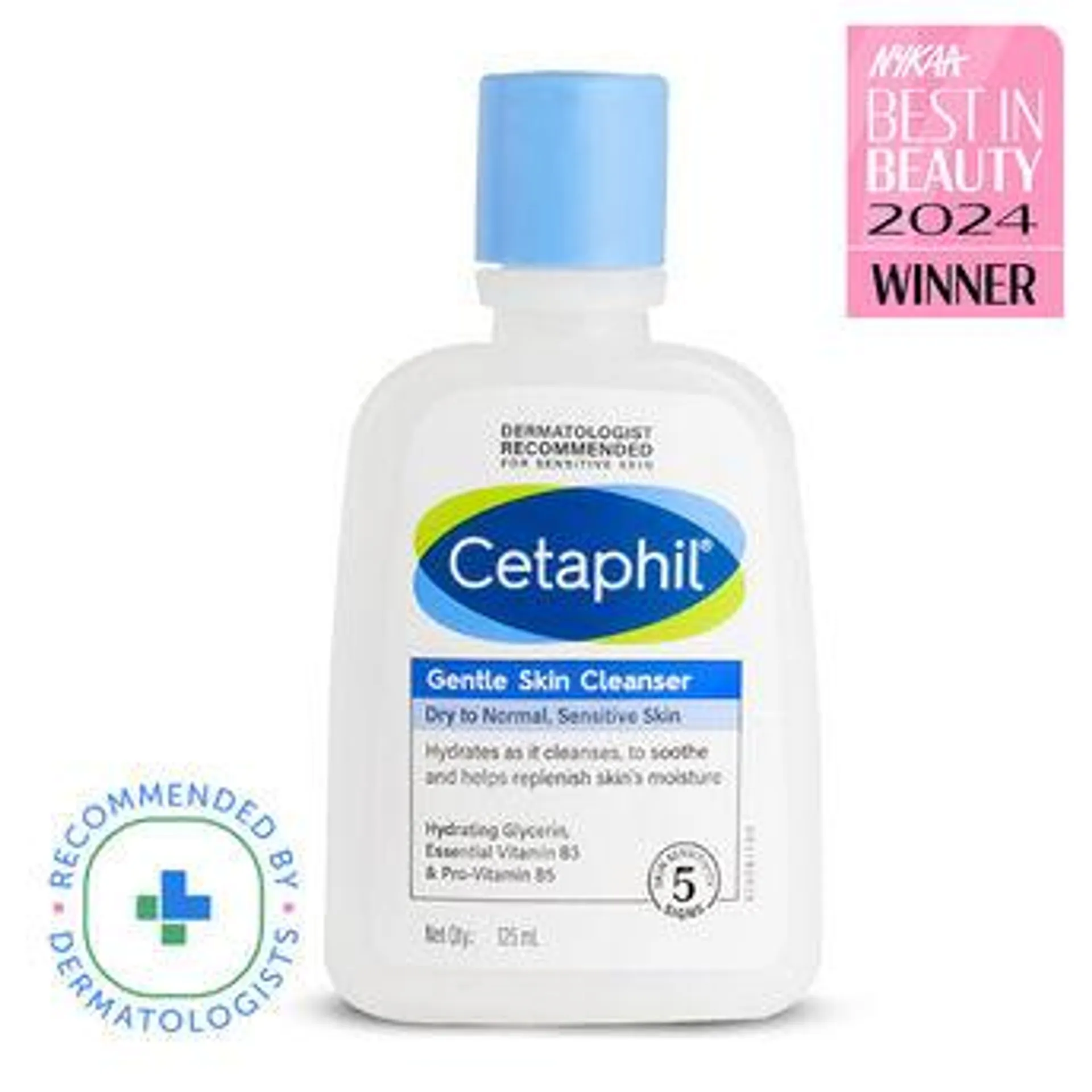 Cetaphil Gentle Skin Cleanser Dry to Normal Skin with Niacinamide Dermatologist Recommended