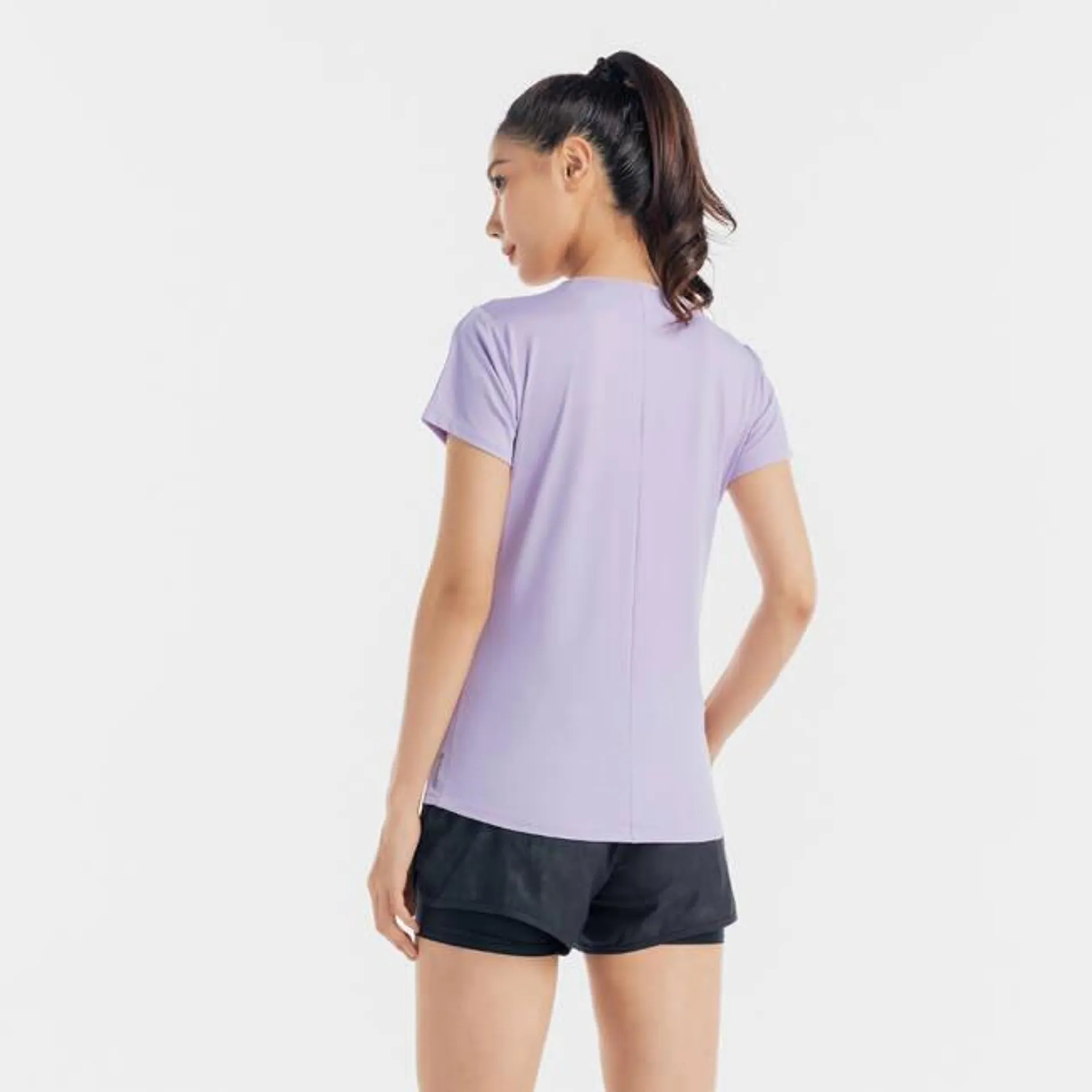 Women Gym T-Shirt Basic - Mauve