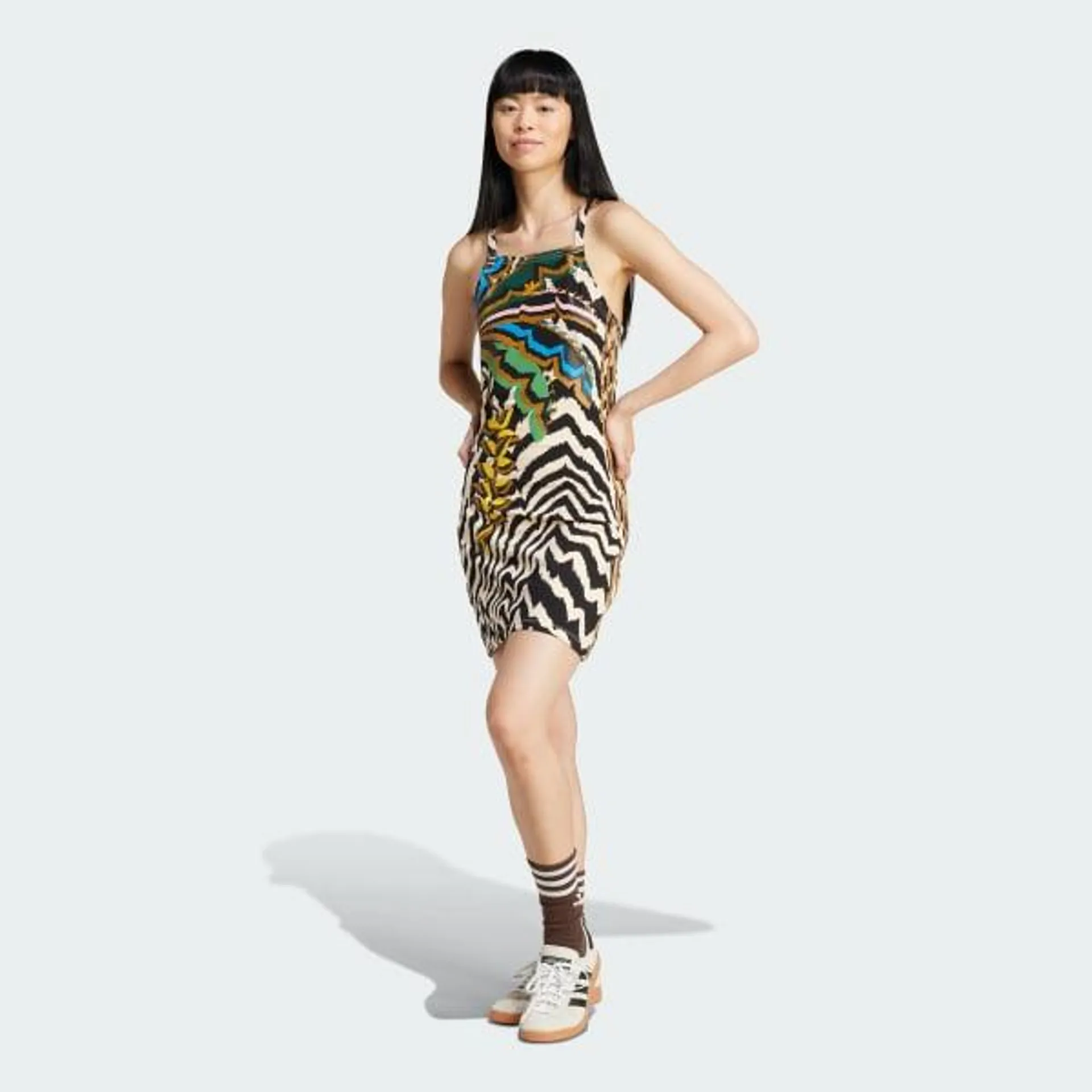 adidas X FARM Rio 3-Stripes Mini Dress