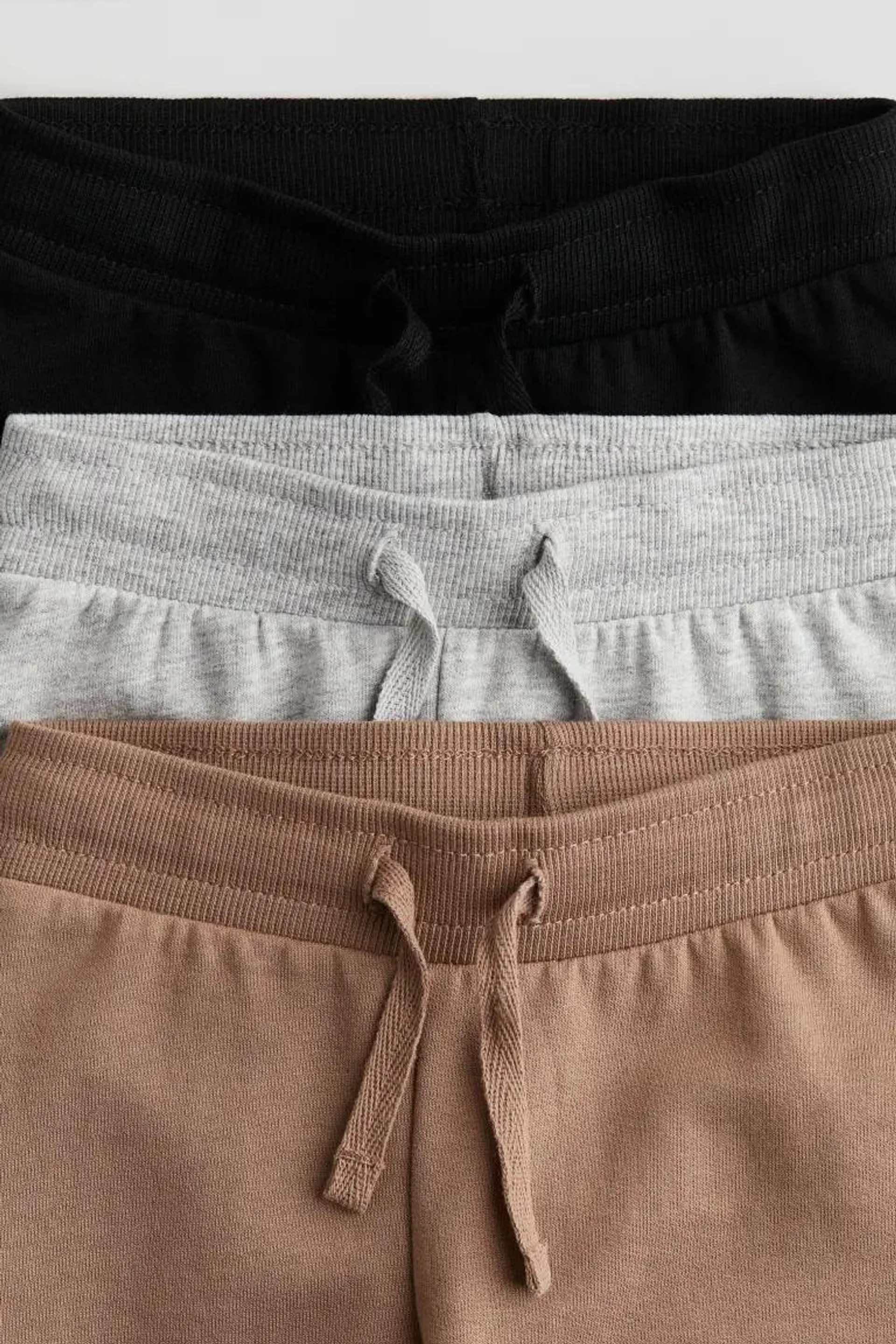 3-pack cotton joggers