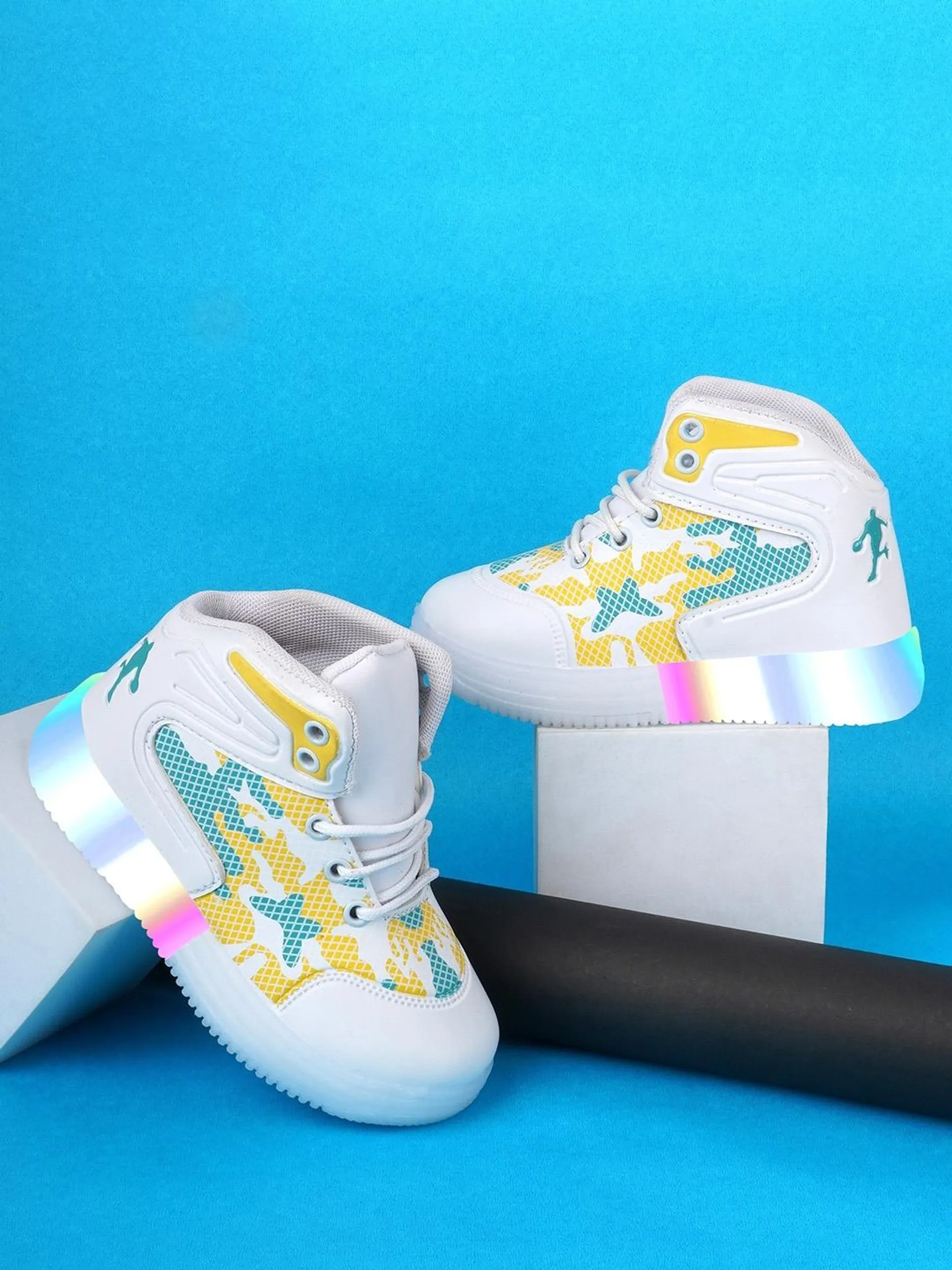 Kids Printed Anti Skid LED Sneakers