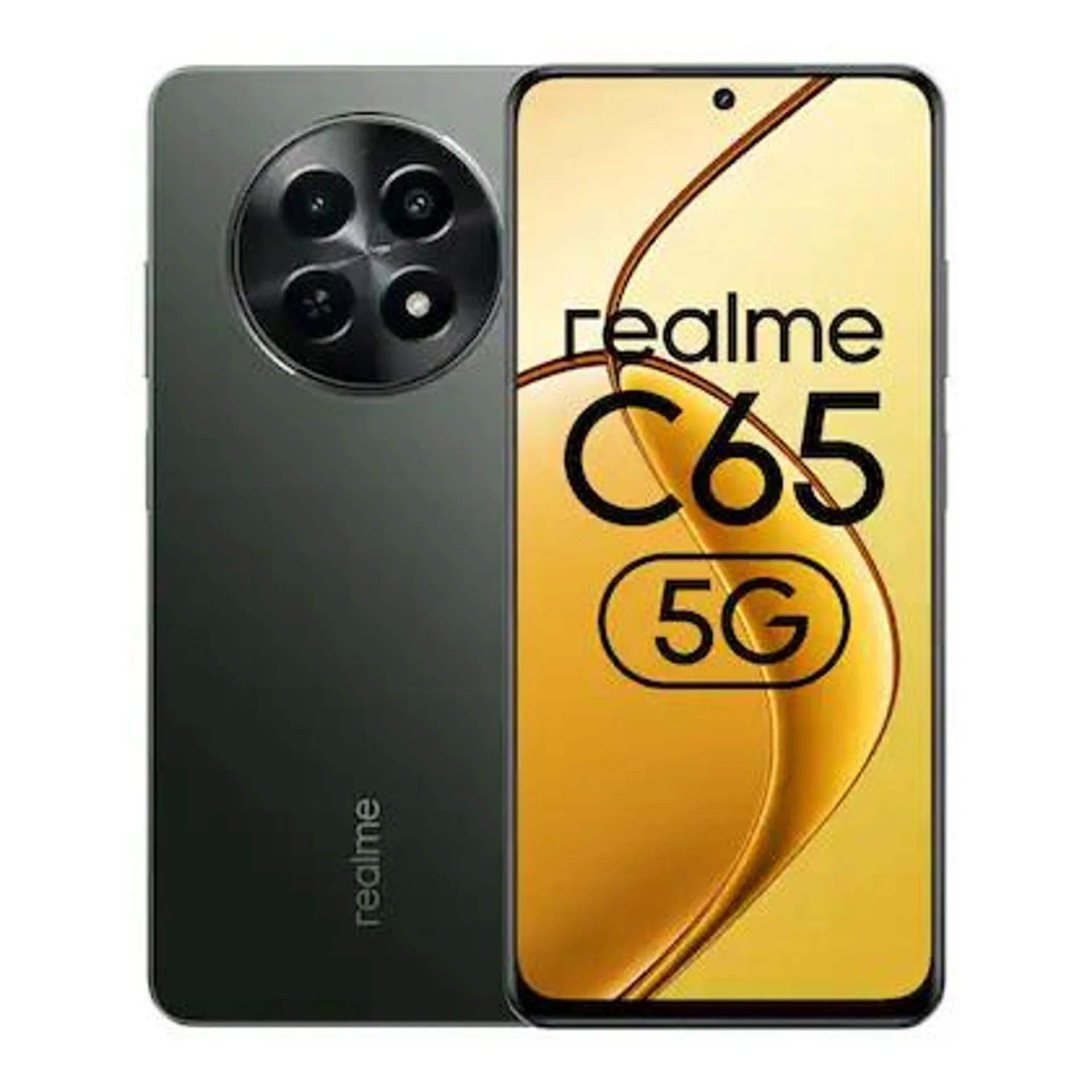 Realme C65 5G 128 GB, 6 GB RAM, Glowing Black, Mobile Phone