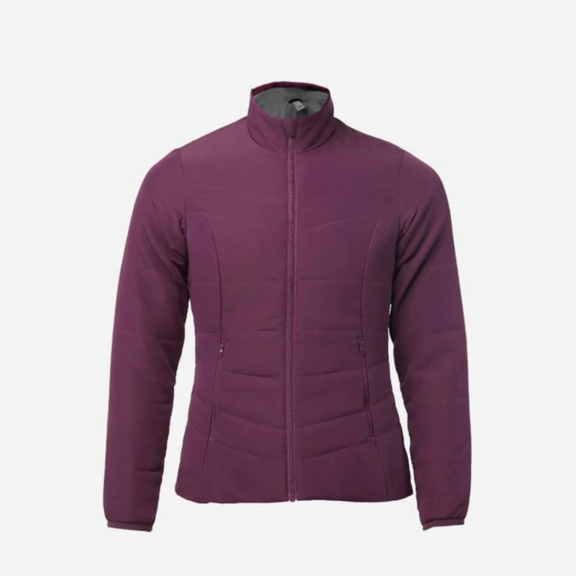 Women Puffer Jacket for Trekking - MT50 Damson