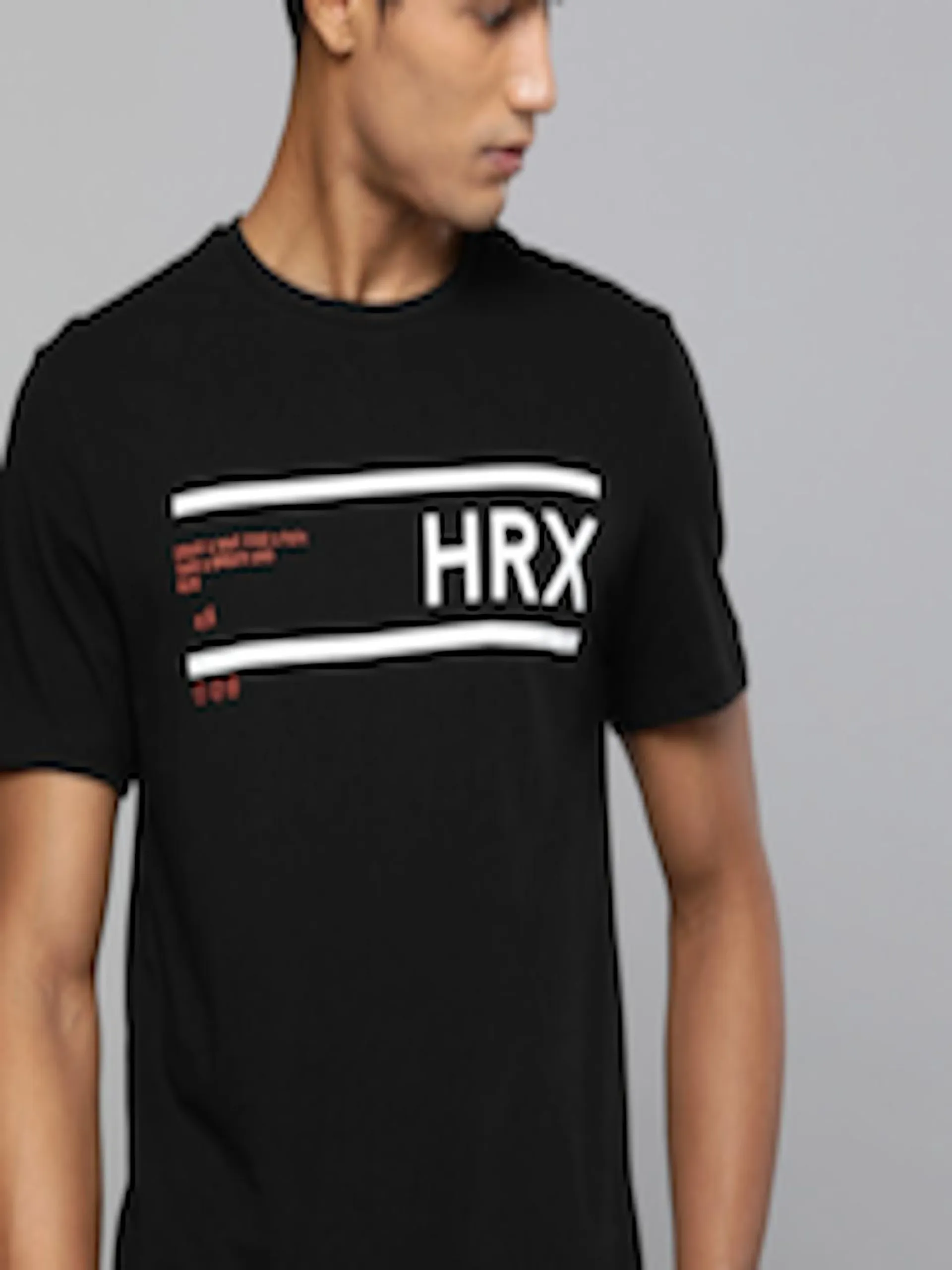 Men Jet Black Printed Bio-Wash Antimicrobial Lifestyle Pure Cotton T-shirt