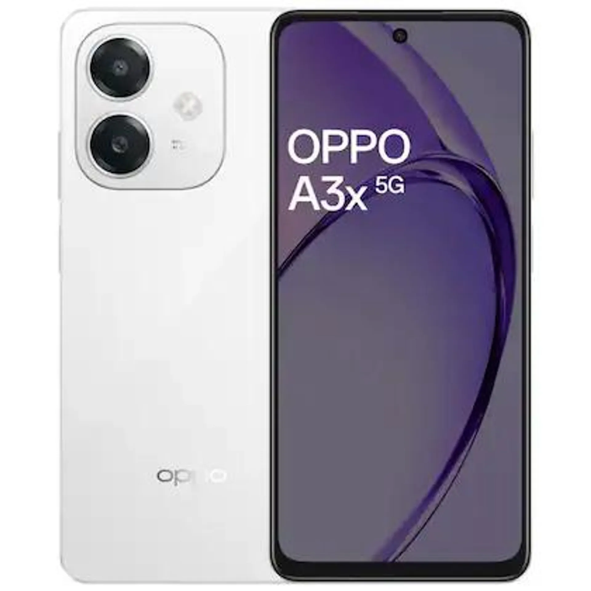 Oppo A3X 5G 128 GB, 4 GB RAM, Starlight White, Mobile Phone