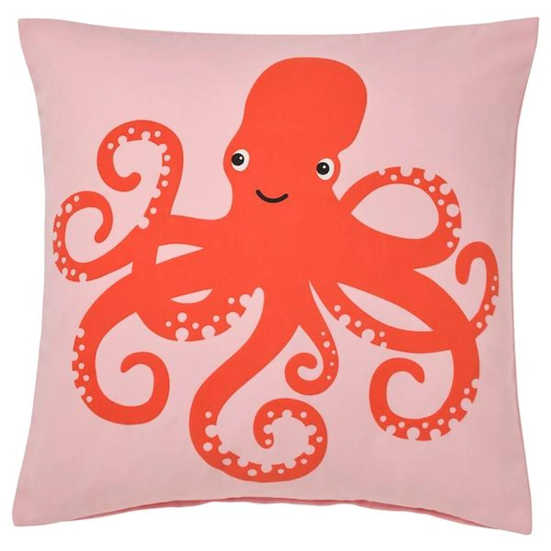 Cushion cover, octopus pattern/pink,