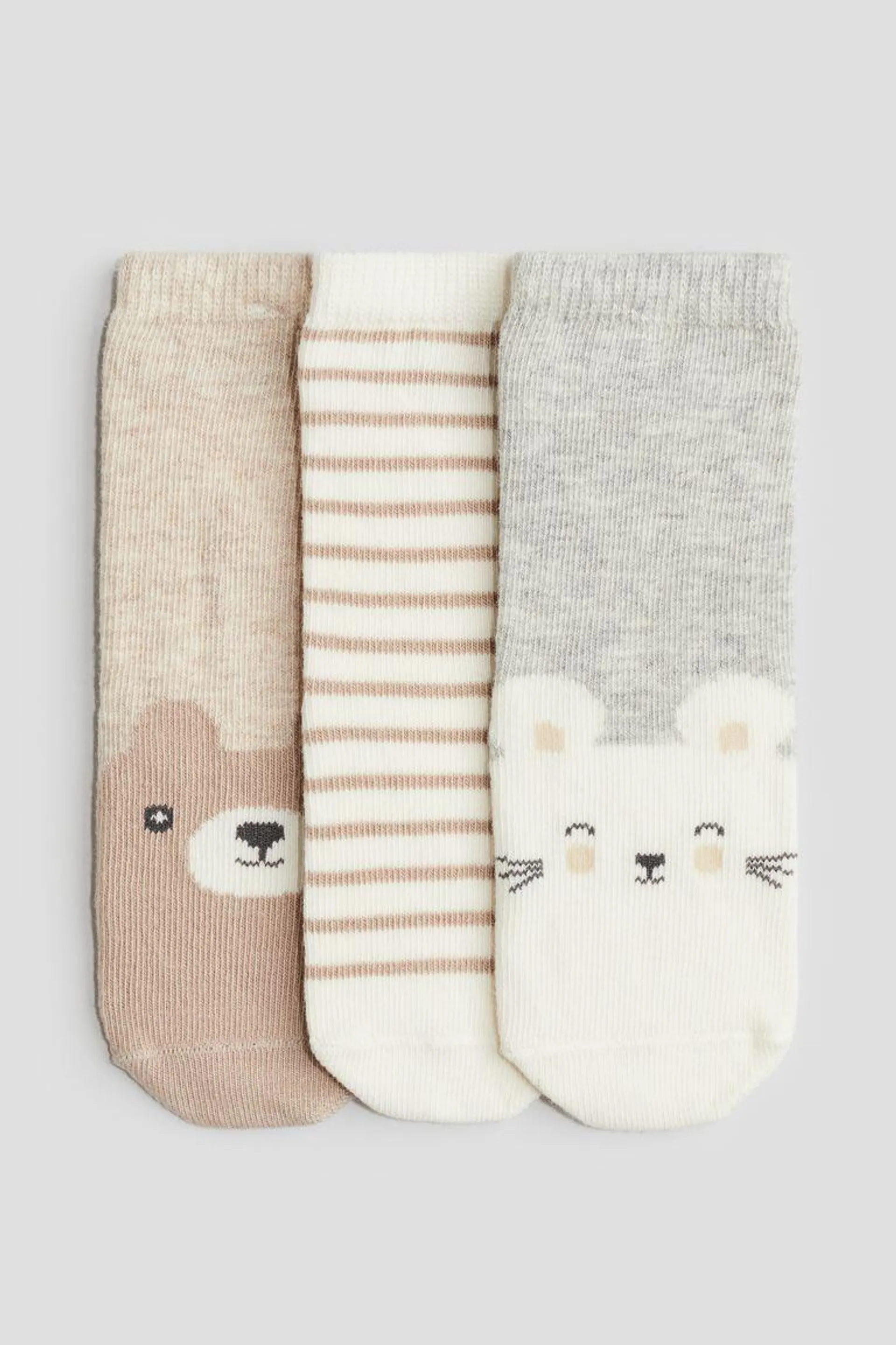 3-pack anti-slip socks