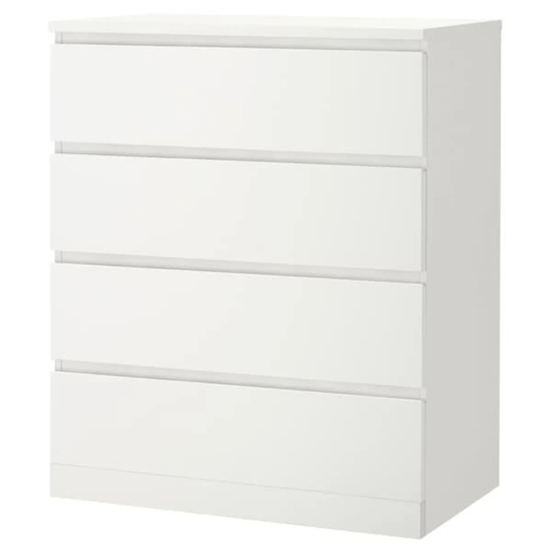 Chest of 4 drawers, white,