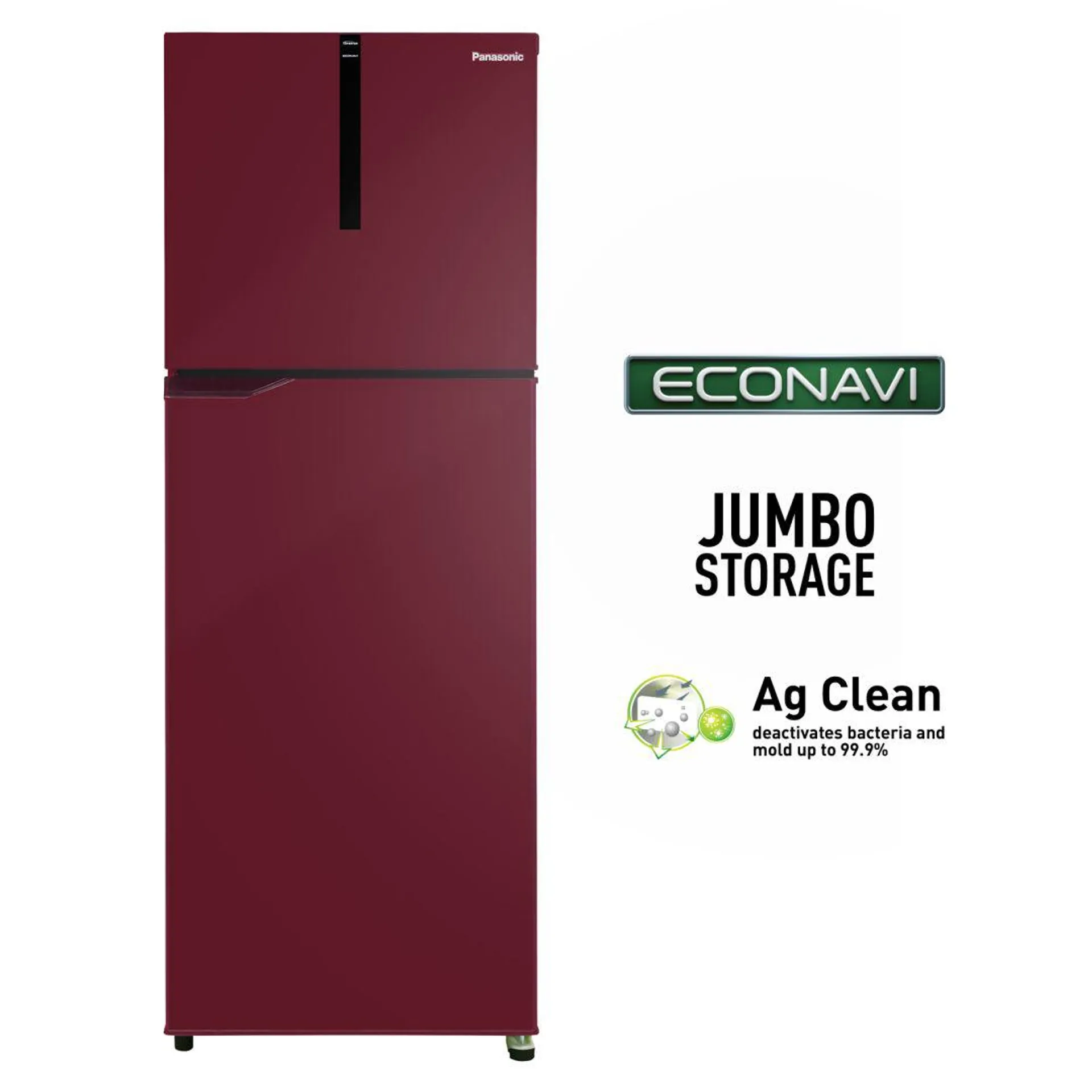 309L 2 Star 6-Stage Smart Inverter Frost-Free Double Door Refrigerator (NR-TG322BPRN, Deep Wine, Jumbo Vegetable Basket, Net Capacity 279L)