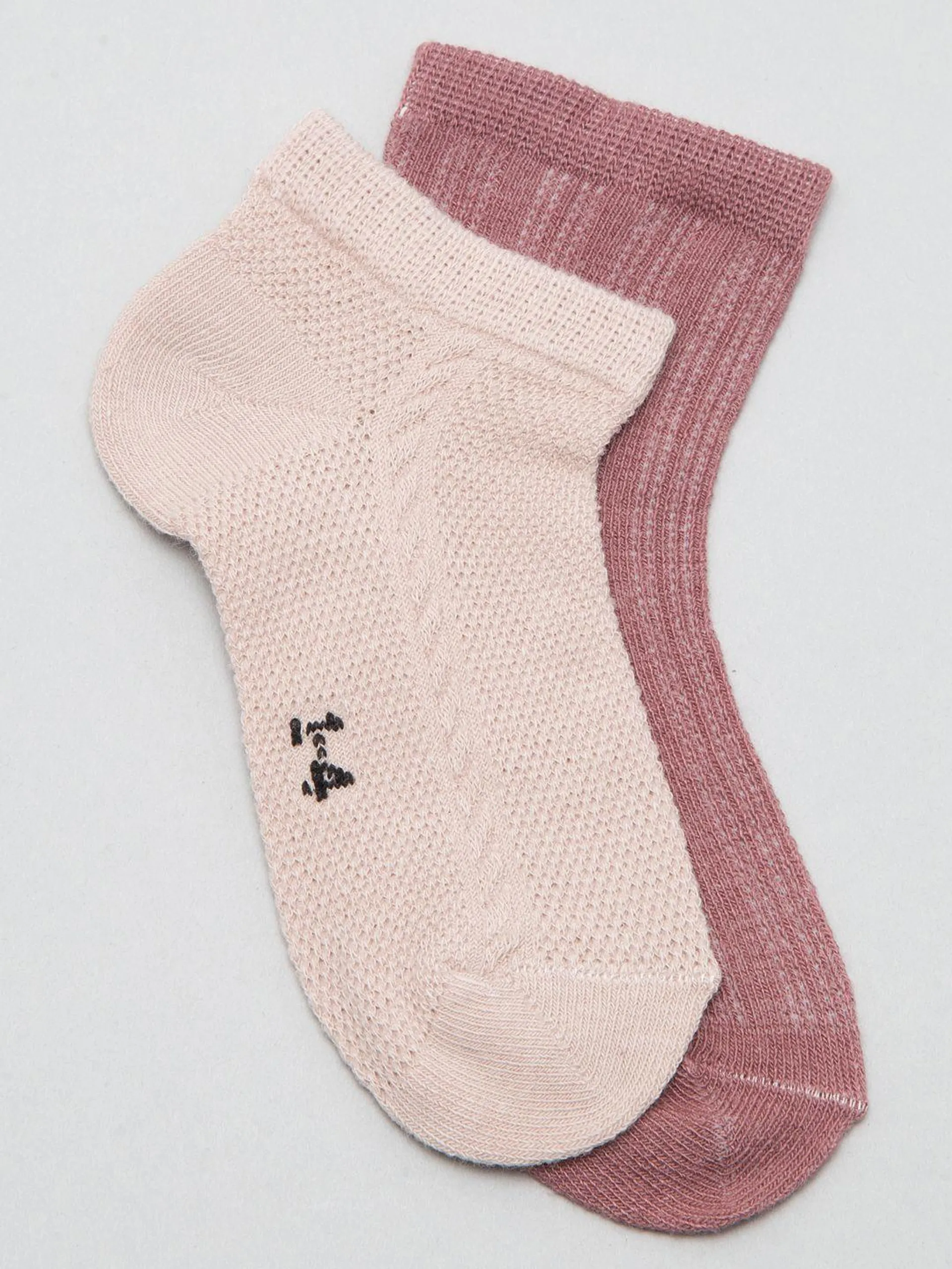 Kids Pack of 2 Patterned Ankle Length Socks