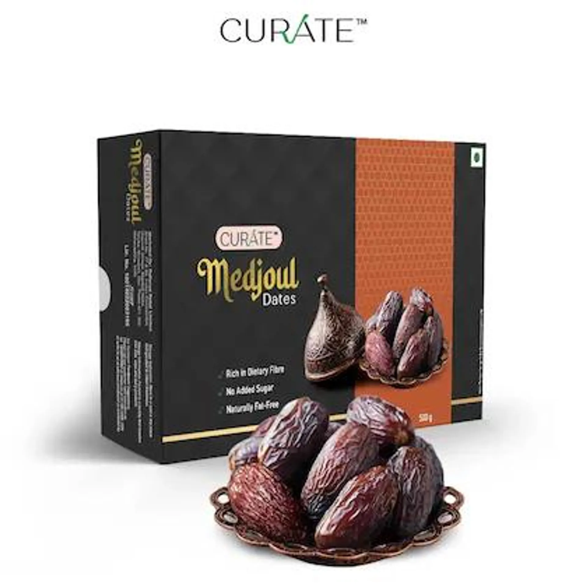 Curate Dates Medjoul Curate Premium Imported 500 g Pack