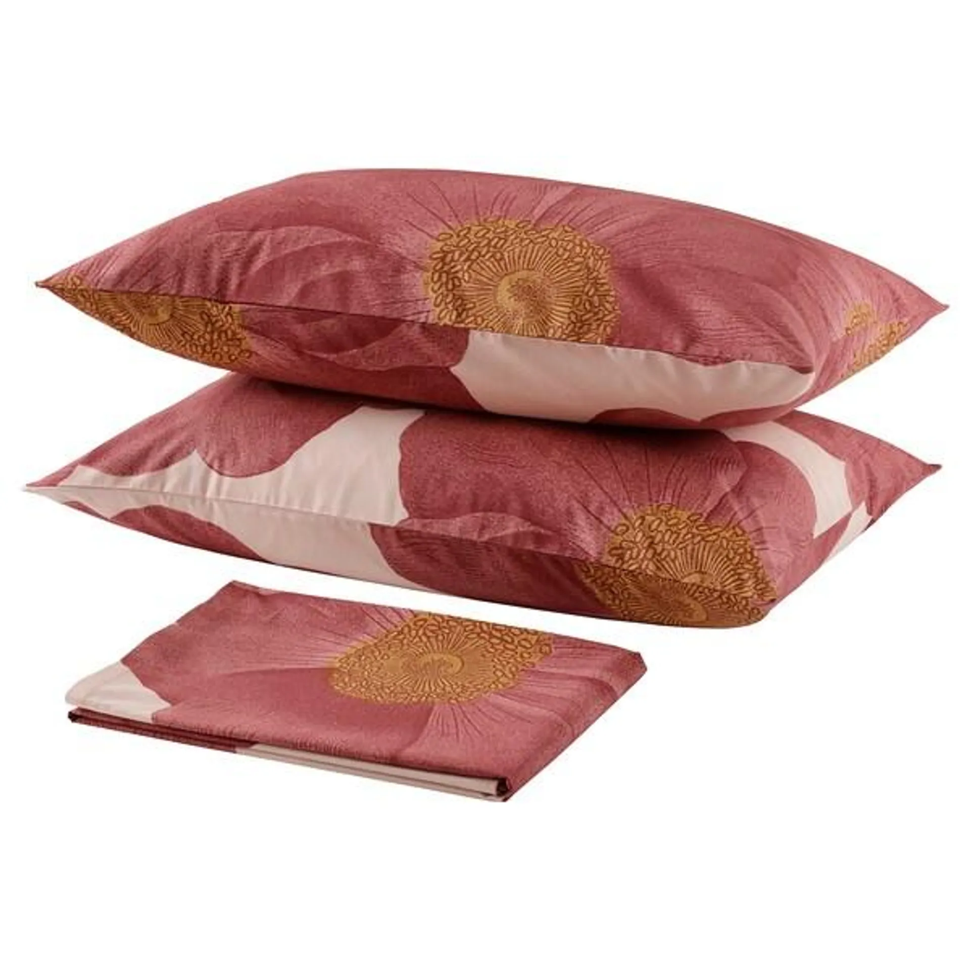 Flat sheet and 2 pillowcase