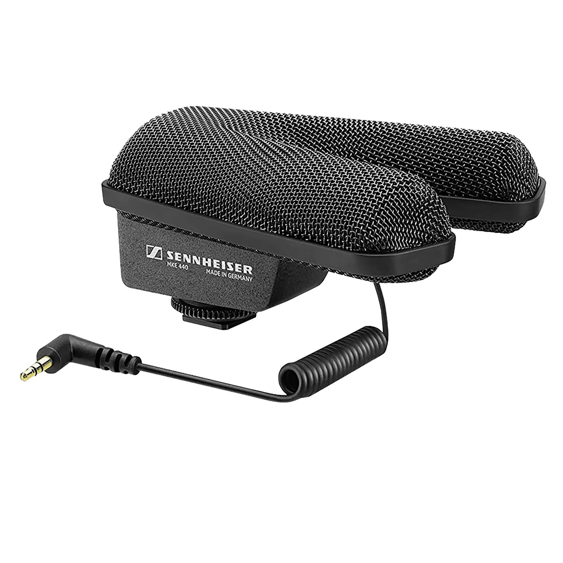 SENNHEISER MKE 440 3.5 Jack Wired Microphone with Built-in Elastic Suspension (Black)