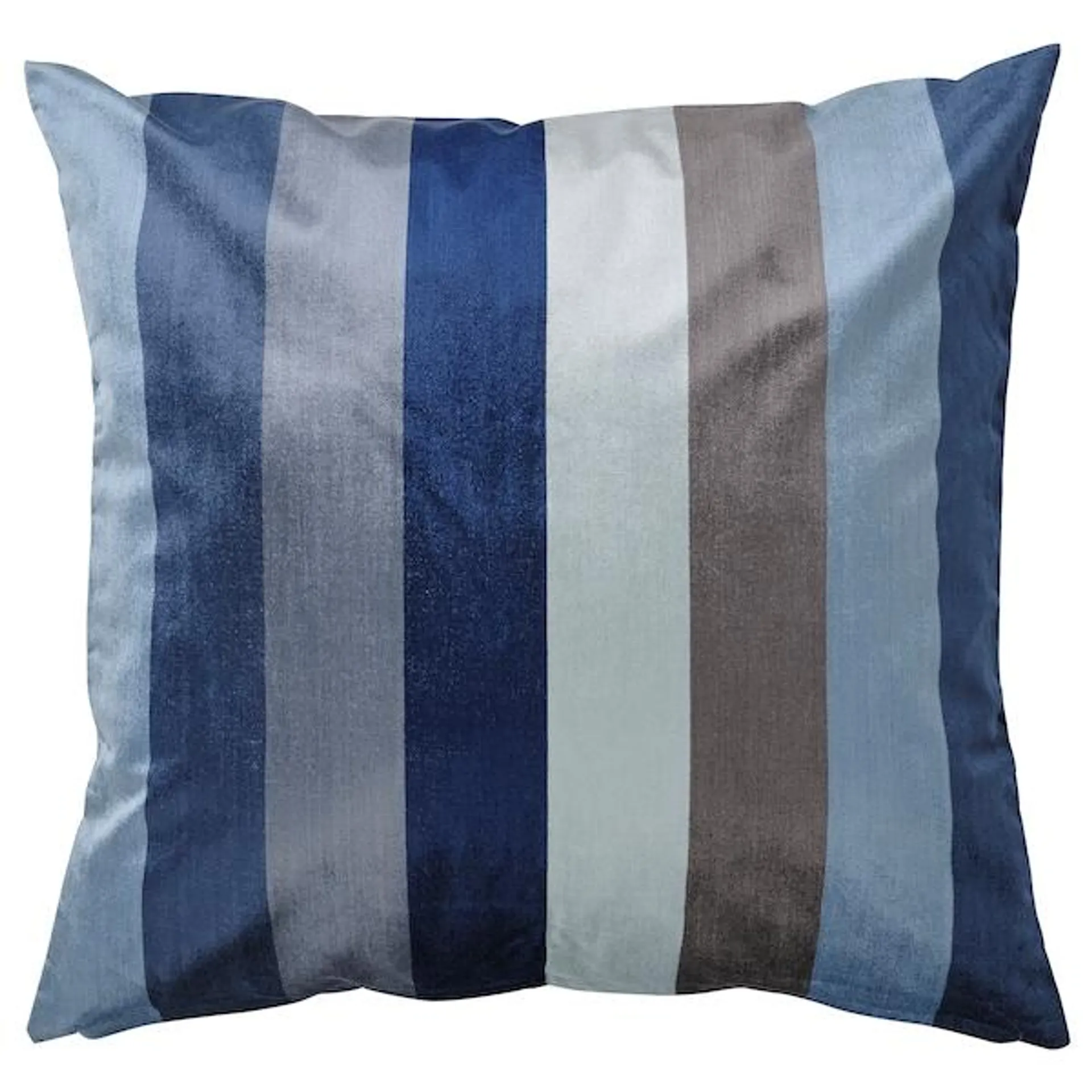 Cushion cover, blue/striped,