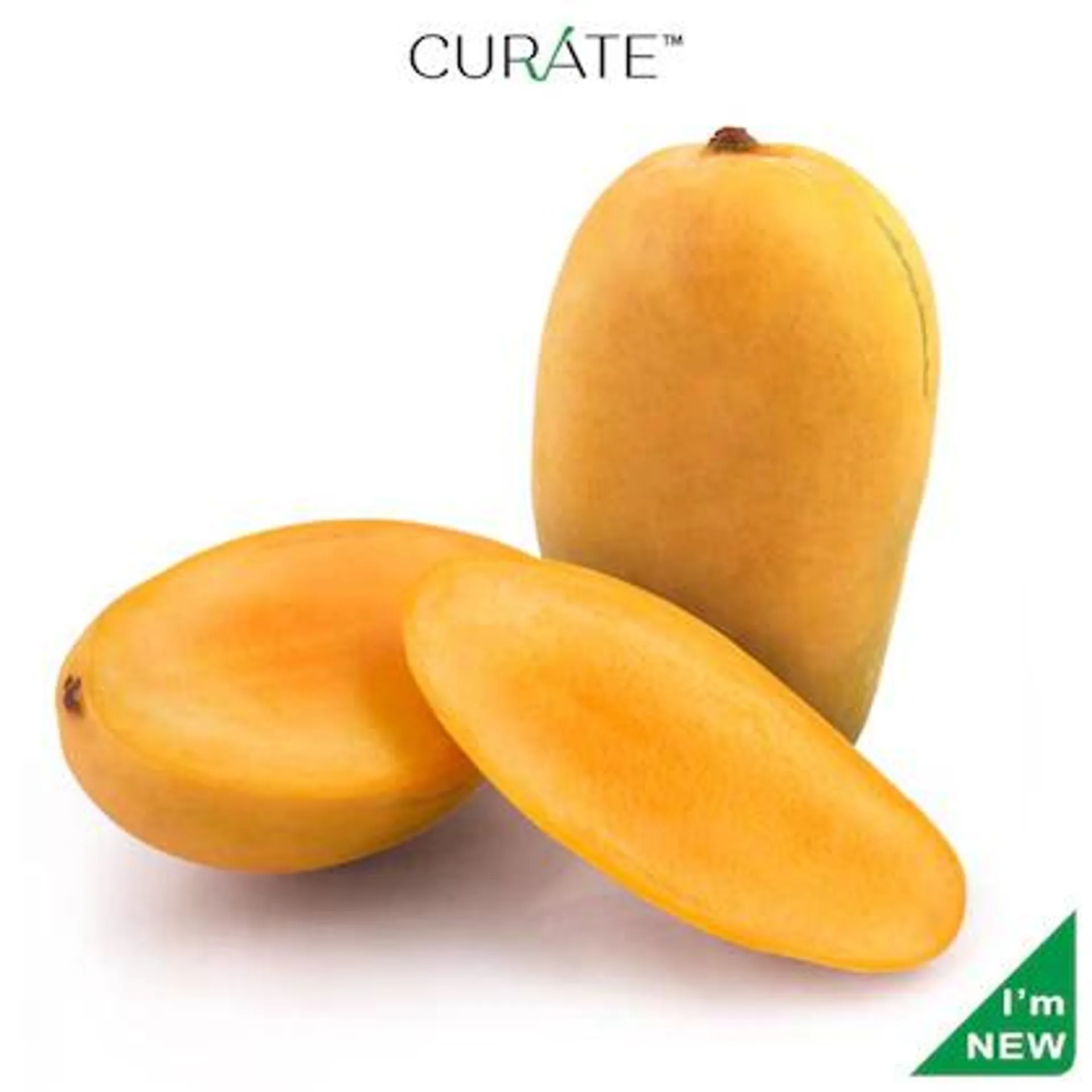 Curate Mango Kesar Gujarat Premium Indian 3 Pc (Approx 810 g - 950 g)