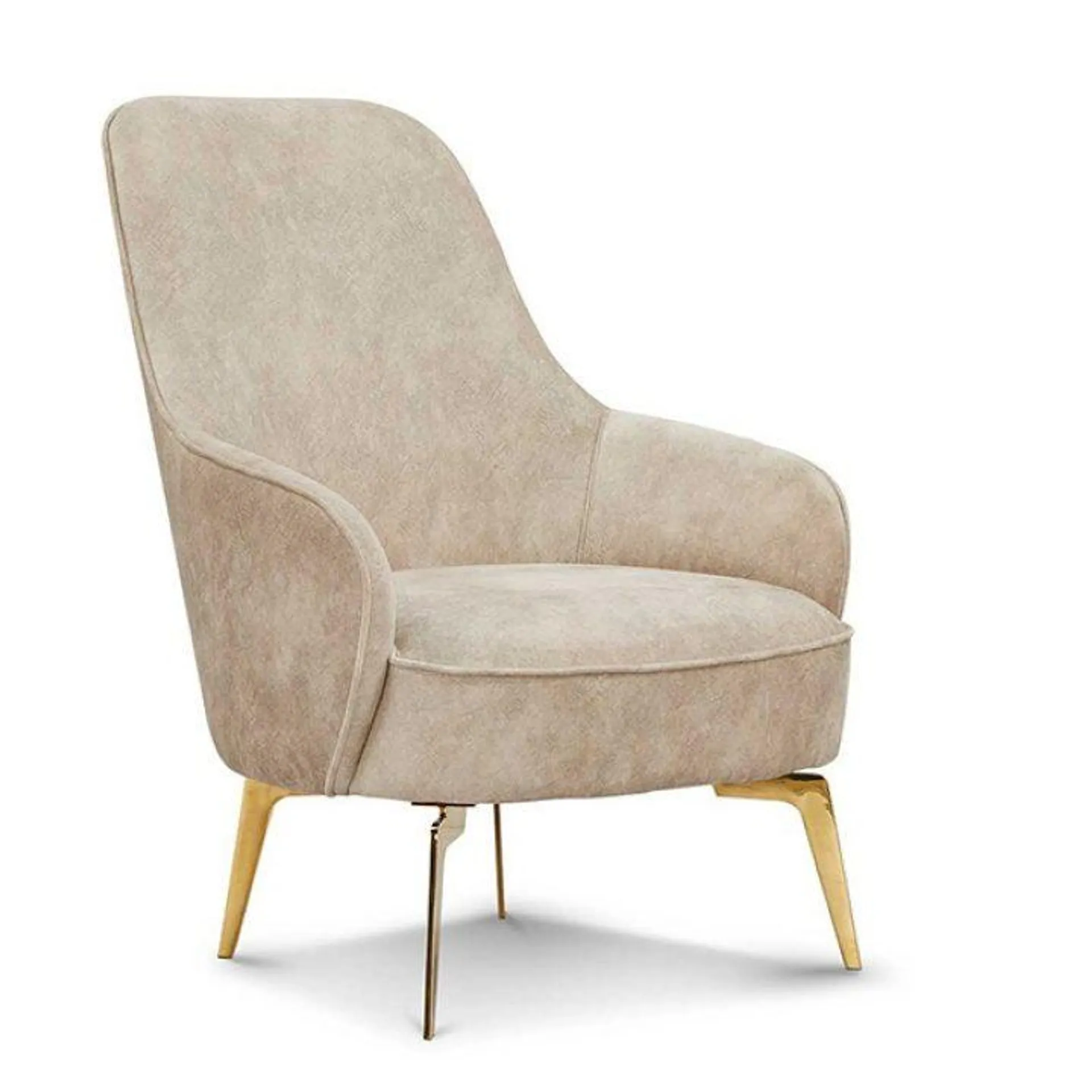 Lorenzo Fabric Accent Chair Beige