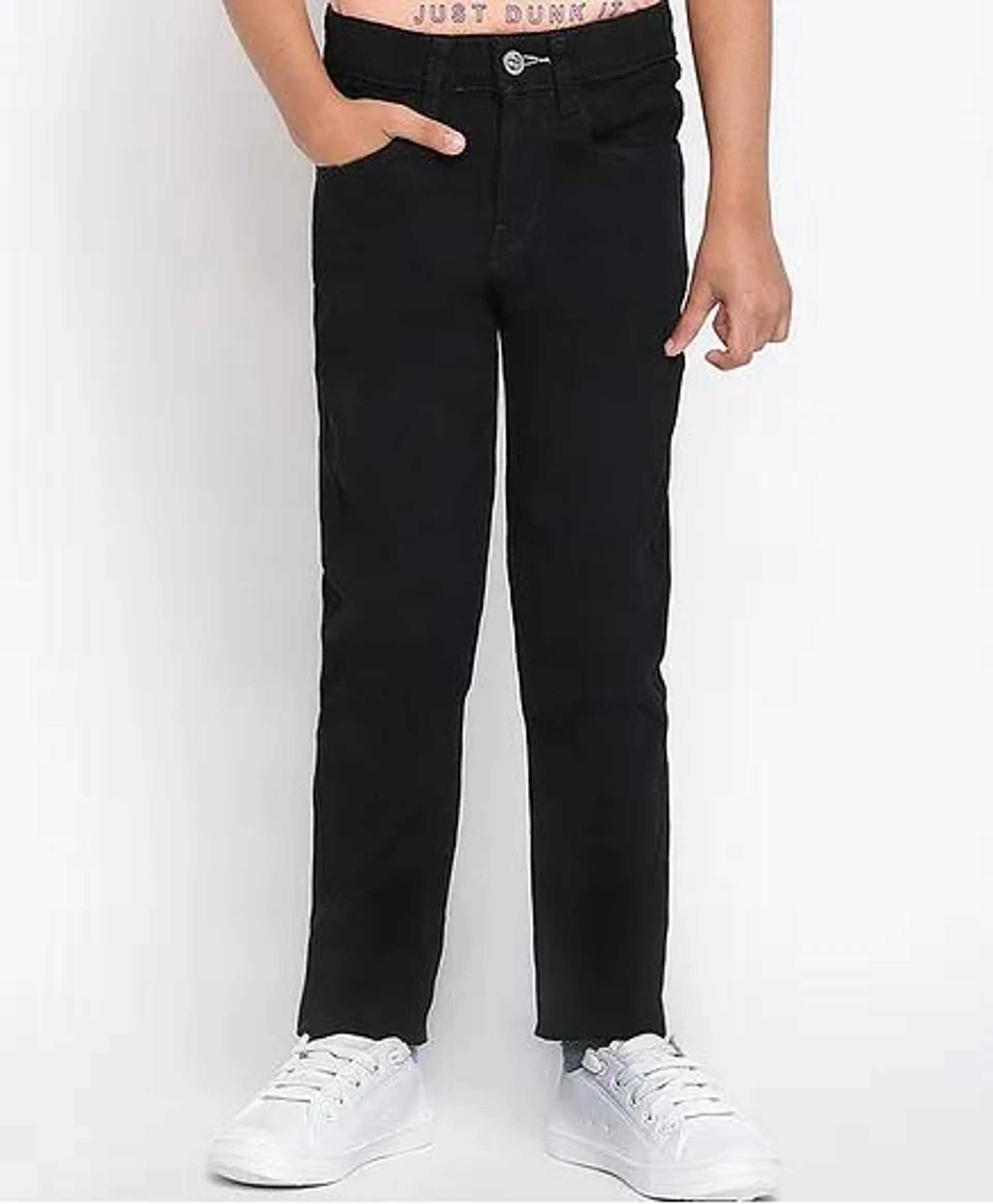 Tales & Stories Skinny Fit Solid Jeans - Black