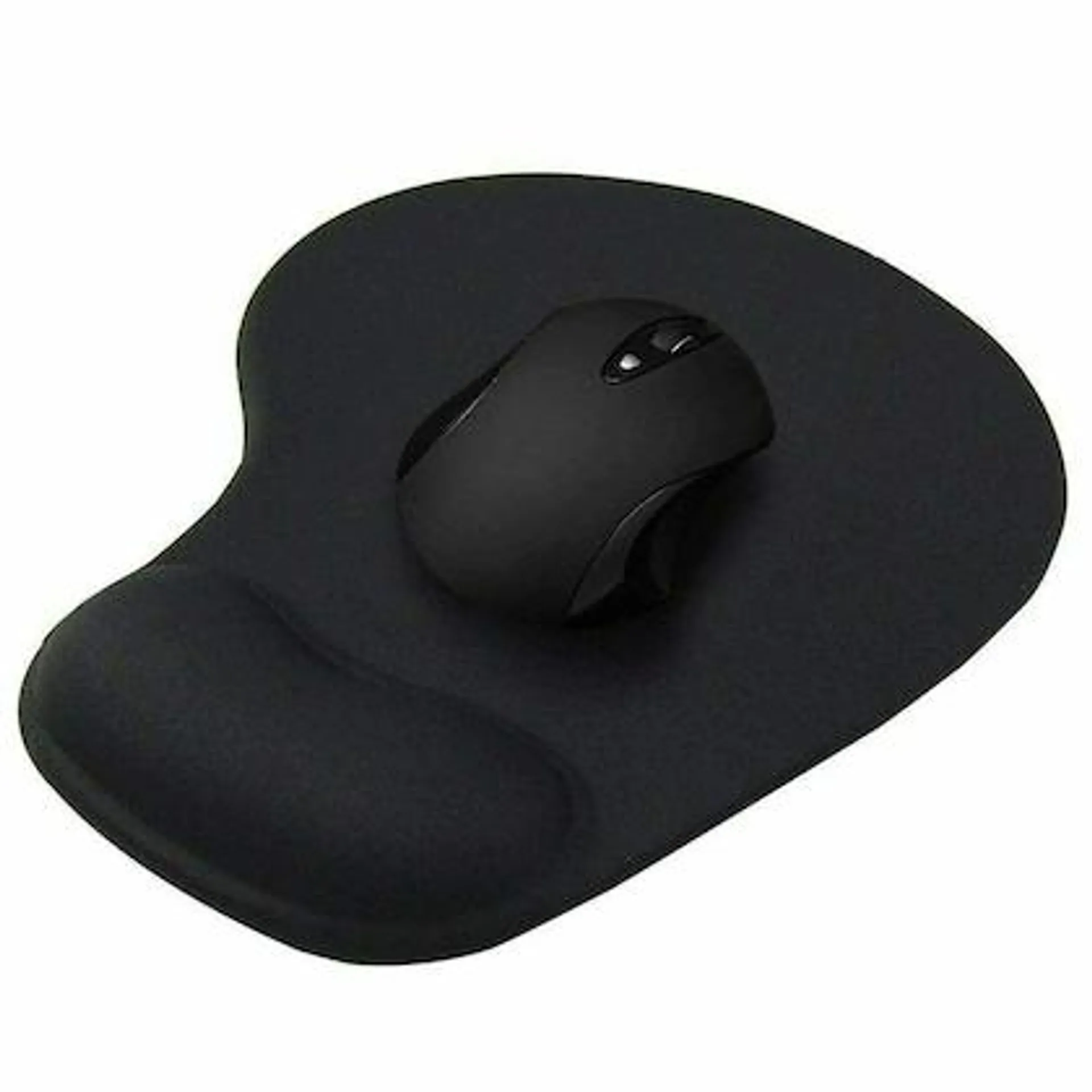 Lapster Gel Mousepad with Wrist Rest, Gaming & Home Mouse Pad with Lycra Cloth Non Slip (Black)