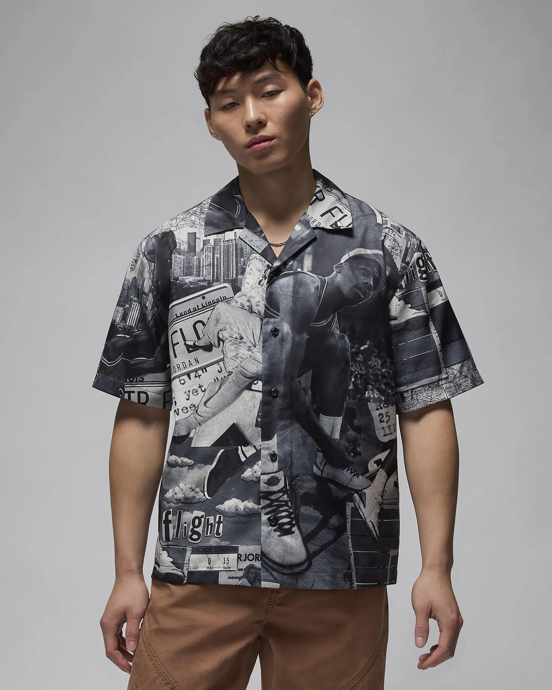 Men's Printed Camp Top