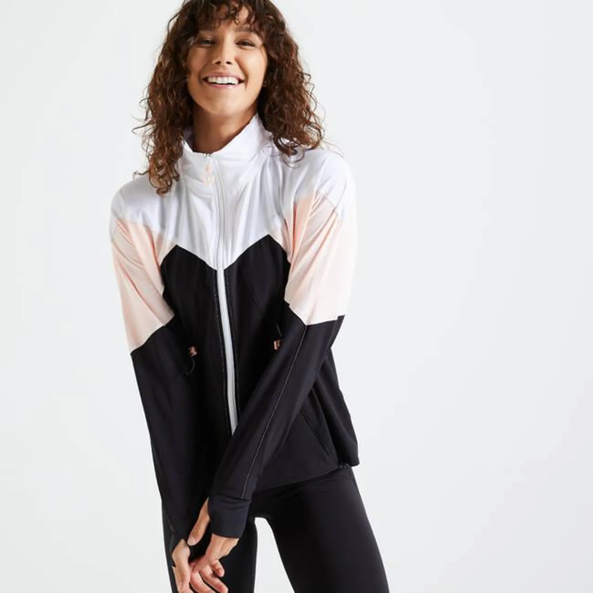 Women Tracksuit Gym Jacket - Color Block